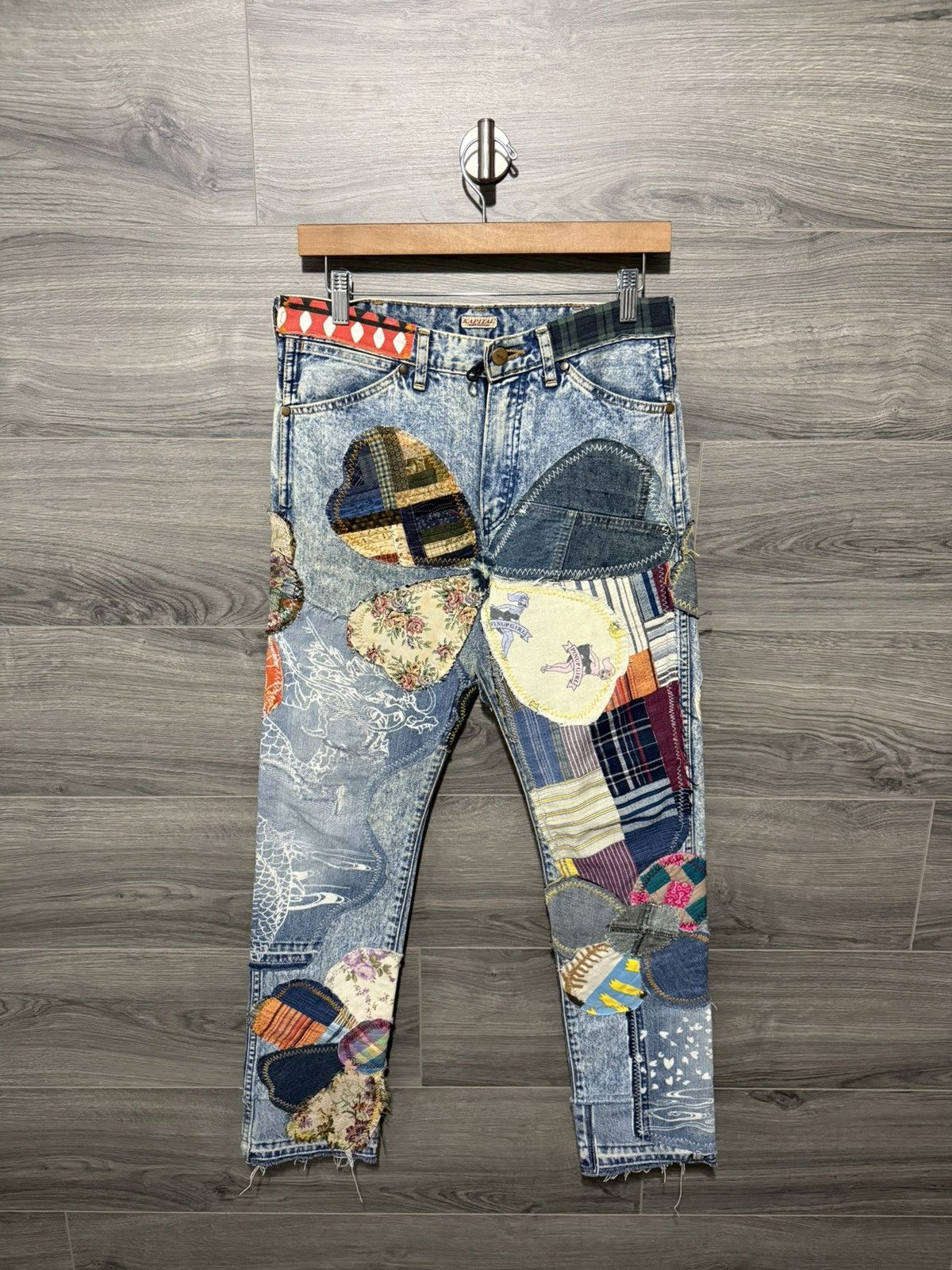Kapital Clover PatchWork Jeans