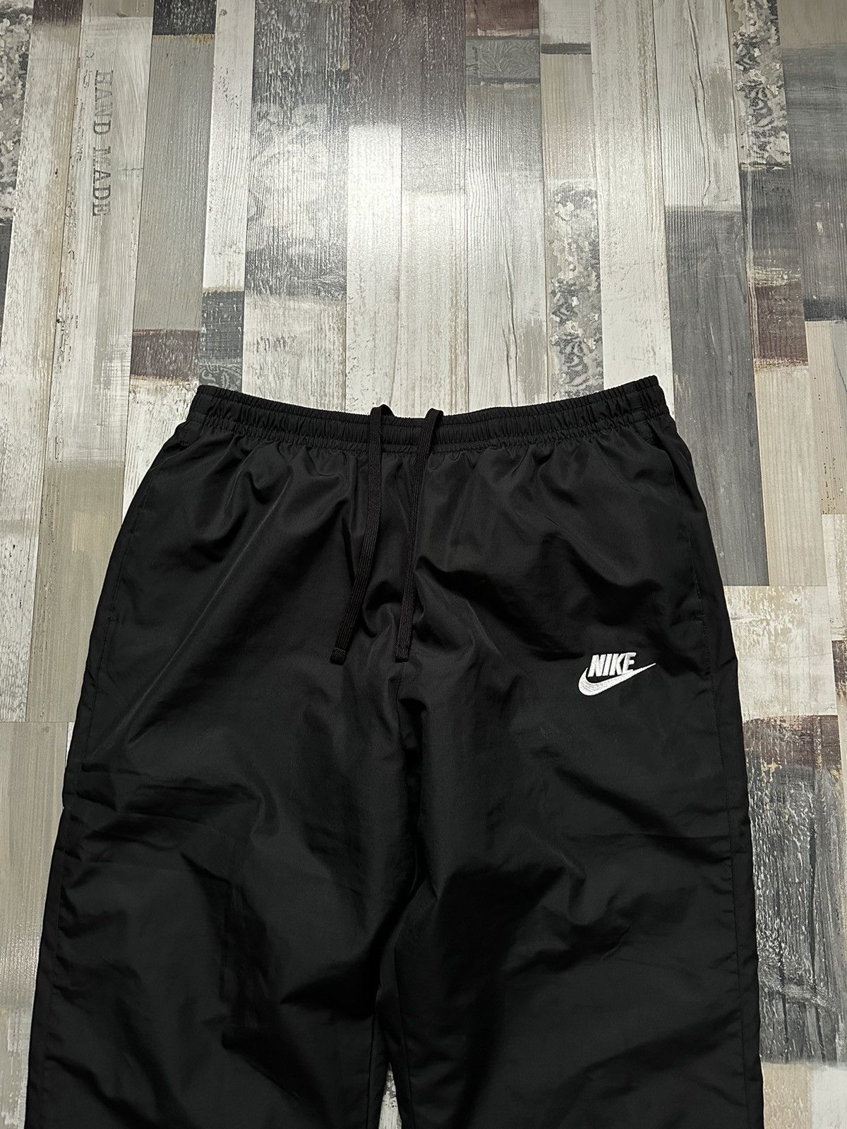 Vintage Y2K Nike Track Pants Baggy Black Drill Gorpcore