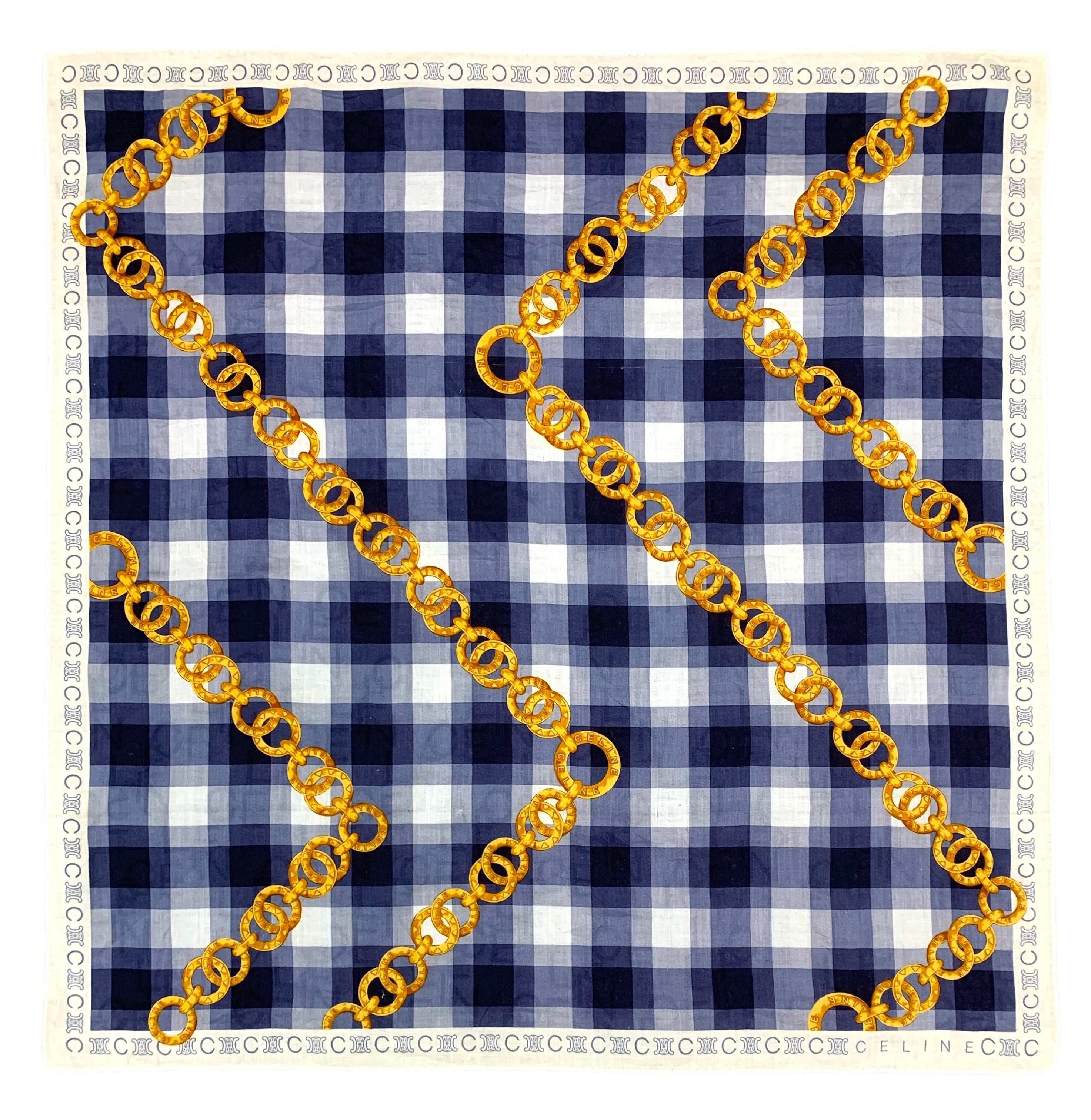 Celine × Vintage Vintage Celine Neckerchief/ Handkerchief Scarves - HKA901 Size ONE SIZE - 2 Thumbnail