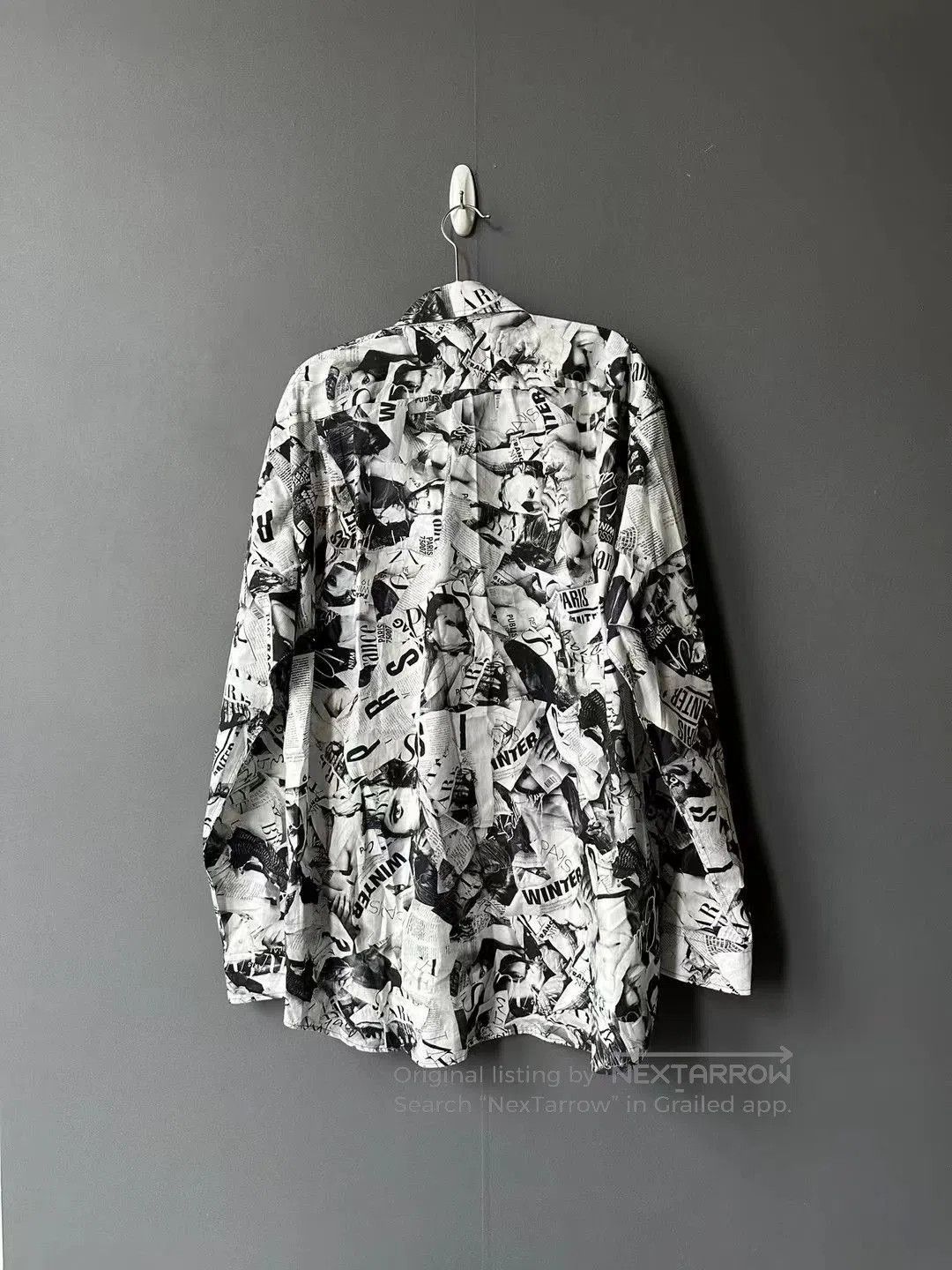 Balenciaga Balenciaga Newspaper Print Shirt. Size US XL / EU 56 / 4 - 2 Thumbnail