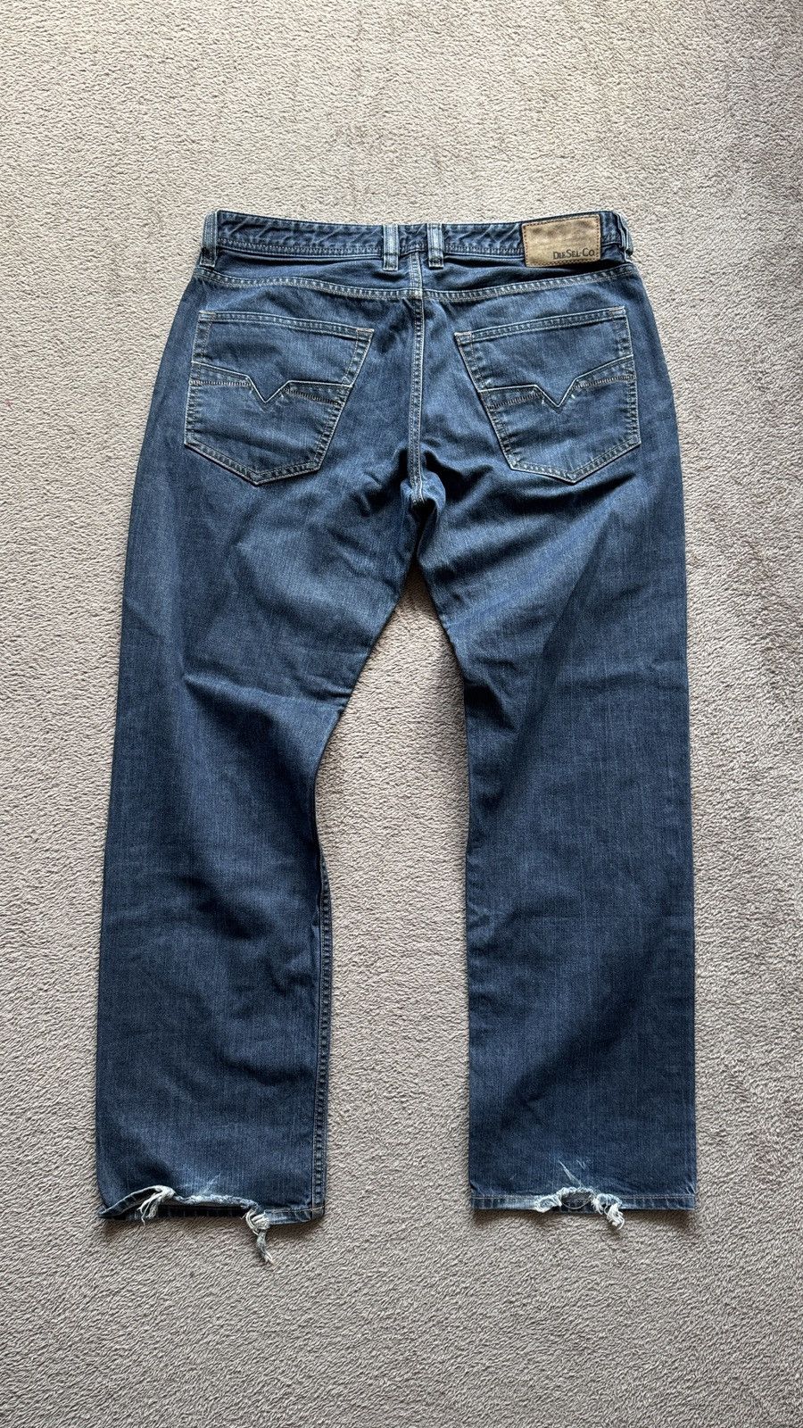 Japanese Brand Diesel Larke-Relaxed Faded Jeans Y2K LGB ifsixwasnine vibe Size US 36 / EU 52 - 4 Thumbnail