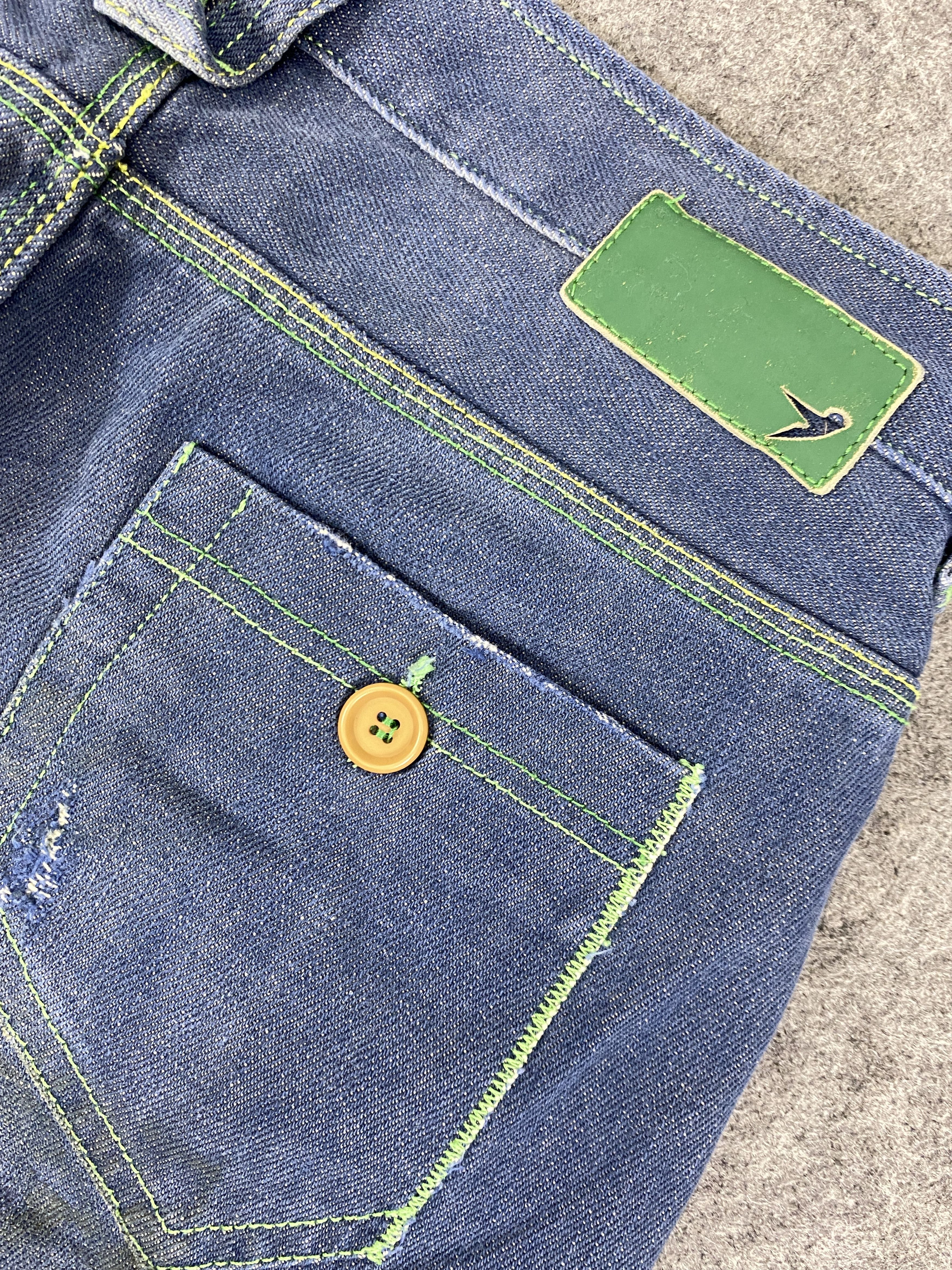 Japanese Brand Dirty Blue 55 DSL Flare Jeans 29x31.5 Denim - JN3257 Size US 29 - 13 Thumbnail