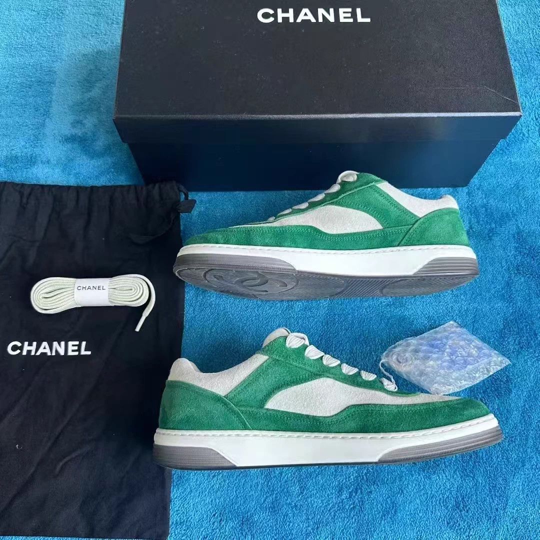Chanel 23P Suede CC Low Top Sneakers 39