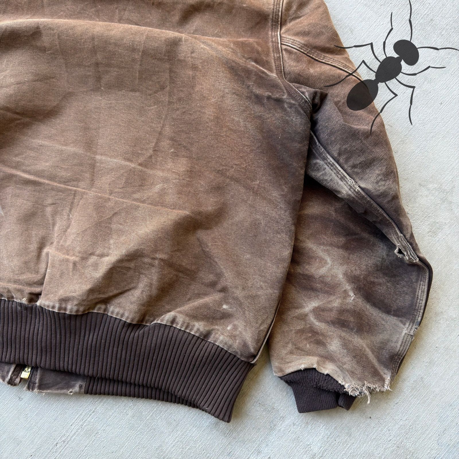 Carhartt × Vintage Carhartt J130 DKB brown hooded work wear jacket Size US L / EU 52-54 / 3 - 8 Thumbnail