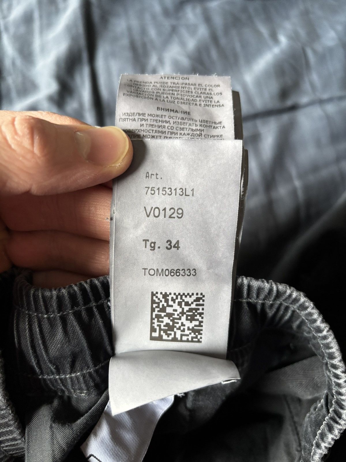 Stone Island Stone Island Charcoal Cargo Trousers Size US 34 / EU 50 - 9 Thumbnail