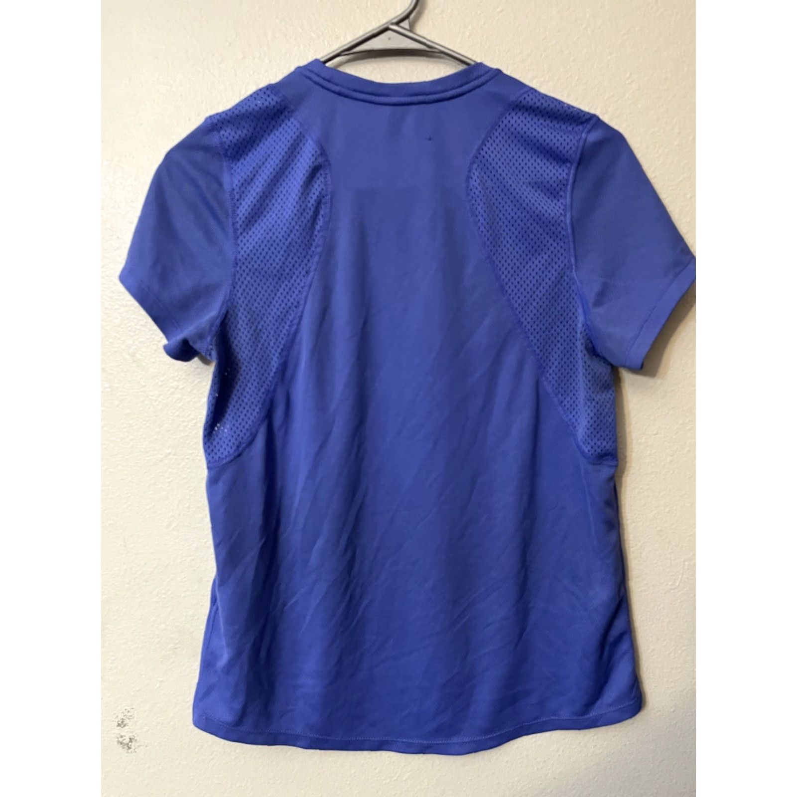 Nike Nike Dri-Fit T-Shirt Women Blue Short Sleeve Size S Activewear Running Shirt Size S / US 4 / IT 40 - 3 Thumbnail