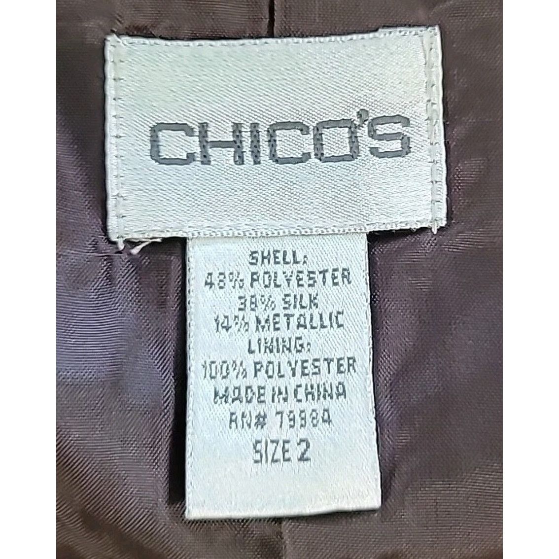 Chicos Chico’s Brown Shacket Button Up Fall Layer Sz 2 L Size L / US 10 / IT 46 - 5 Thumbnail
