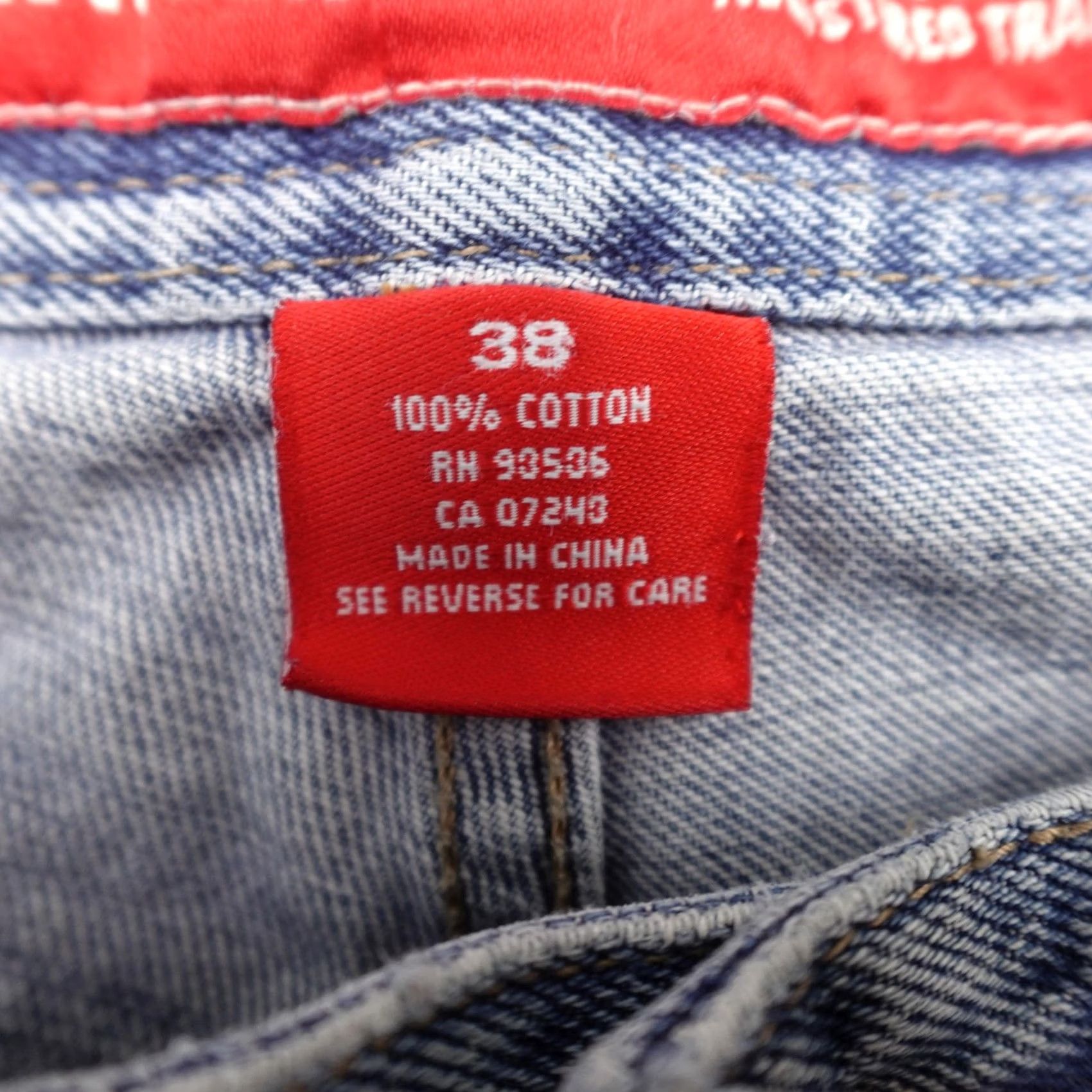 Ecko Unltd. Ecko Unltd. Jeans Mens 38 Blue Rhino-Cut Distressed Thrashed 5-Pocket Denim Y2K Vintage Hip Hop Logo 90s Jeans Mens Size US 38 / EU 54 - 4 Thumbnail