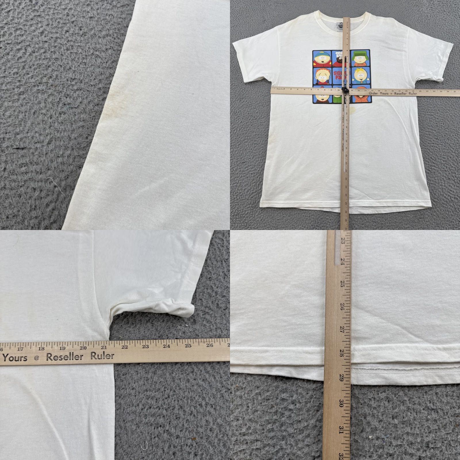 Vintage VINTAGE Comedy Central South Park T-Shirt Men L White 100% Cotton Crew Neck Graphic Tee Kenny Cartman Chef 2000-2009 Size US L / EU 52-54 / 3 - 8 Thumbnail