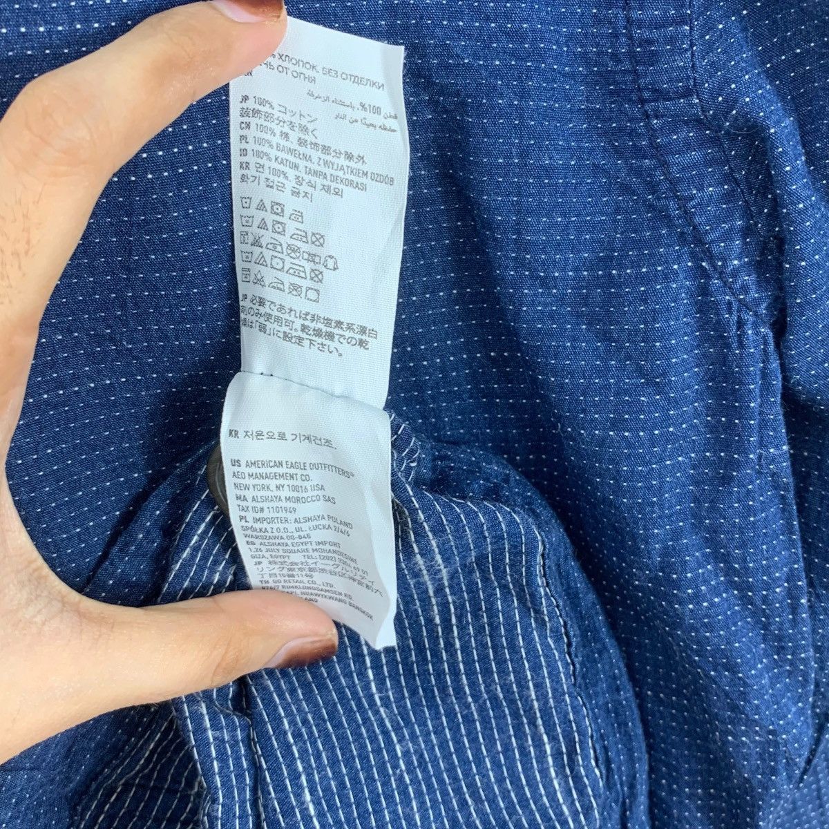 American Eagle Outfitters Vintage AMERICAN EAGLE OUTFITTERS Pure Indigo Hoodie Size US M / EU 48-50 / 2 - 10 Thumbnail
