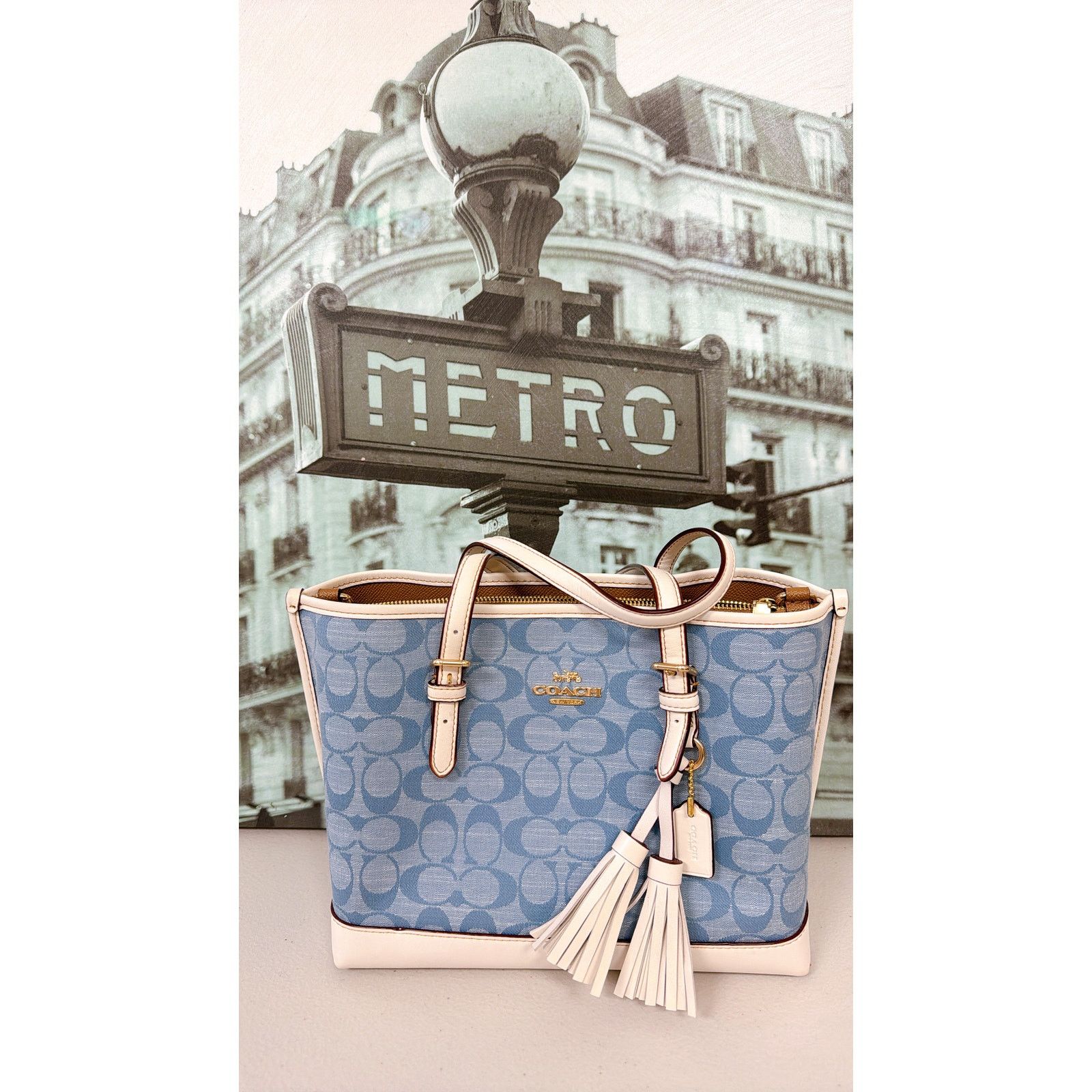 Coach NWT Coach Teri Shoulder Bag In Signature Denim CAF82 | Grailed