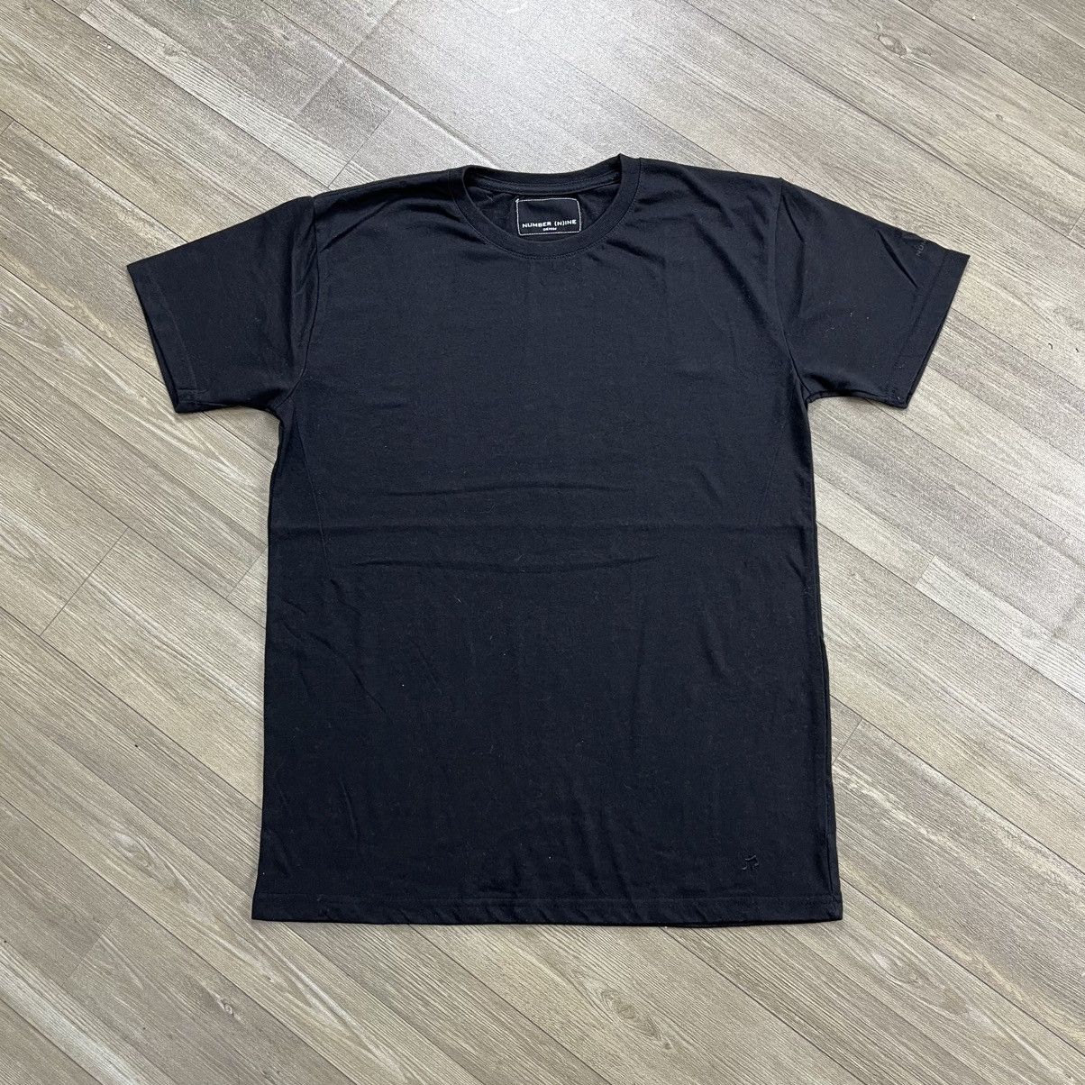 Number (N)ine 2000s Number (N)ine Denim Basic Black Tee Japanese Brand Y2K Size US L / EU 52-54 / 3 - 1 Thumbnail