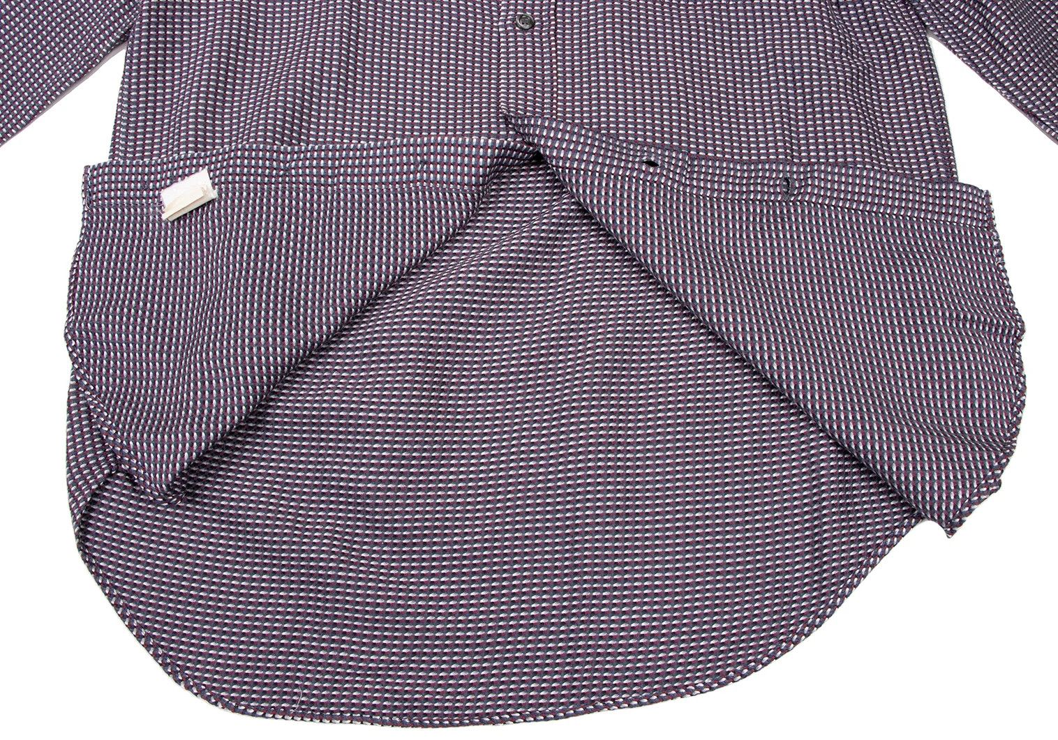 Emporio Armani One-Point Logo Multi-Embroidered Shirt in Blue and Red Size US M / EU 48-50 / 2 - 11 Thumbnail