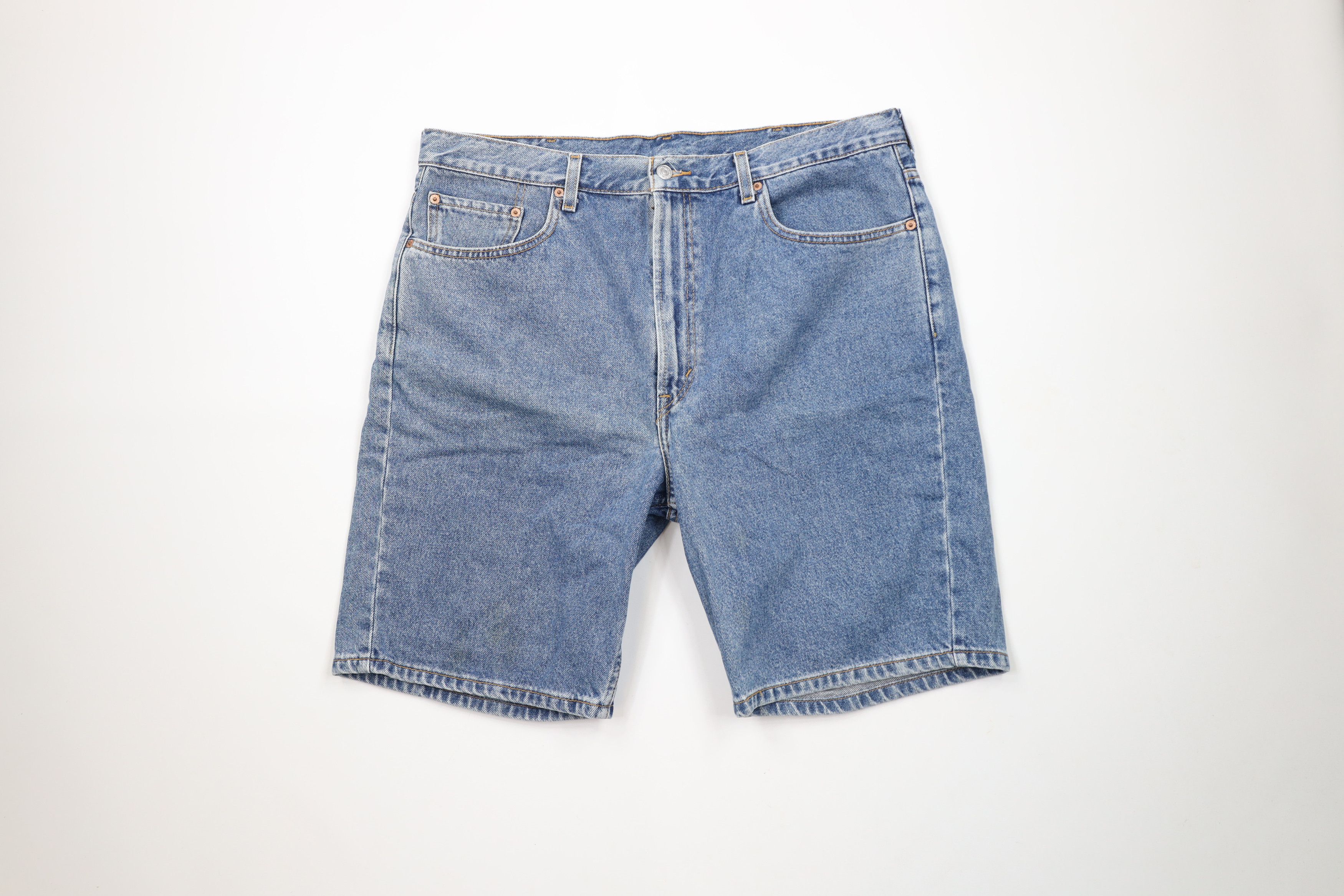 Levi's × Vintage Vintage Y2K 2002 Levis 505 Denim Jean Shorts Jorts Blue Size US 40 / EU 56 - 1 Thumbnail