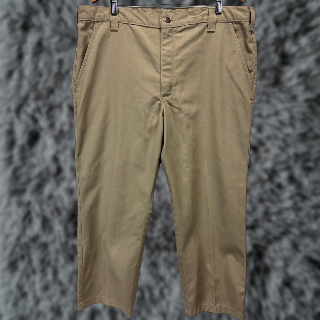 Carhartt Carhartt Mens Pants 40 Beige Khaki Utility Blended Twill Work Chinos 40x30 Size US 40 / EU 56 - 1 Thumbnail