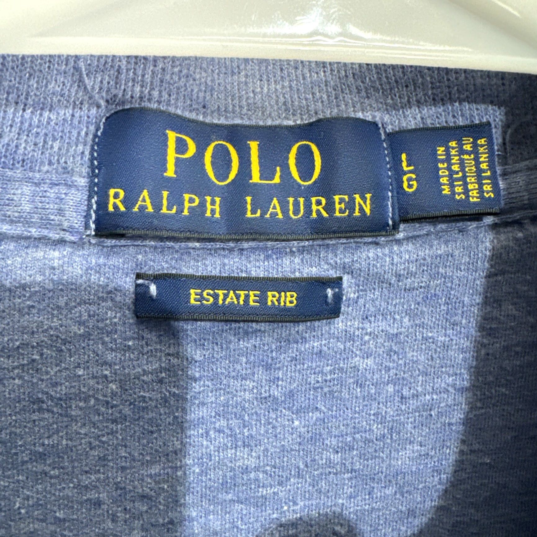 Ralph Lauren Polo Ralph Lauren Mens Sweater L 1/4 Zip Pullover Blue Polo Logo Knit Cotton Mock Neck Long Sleeve Slim Fit-Classic-Preppy Size US L / EU 52-54 / 3 - 2 Thumbnail