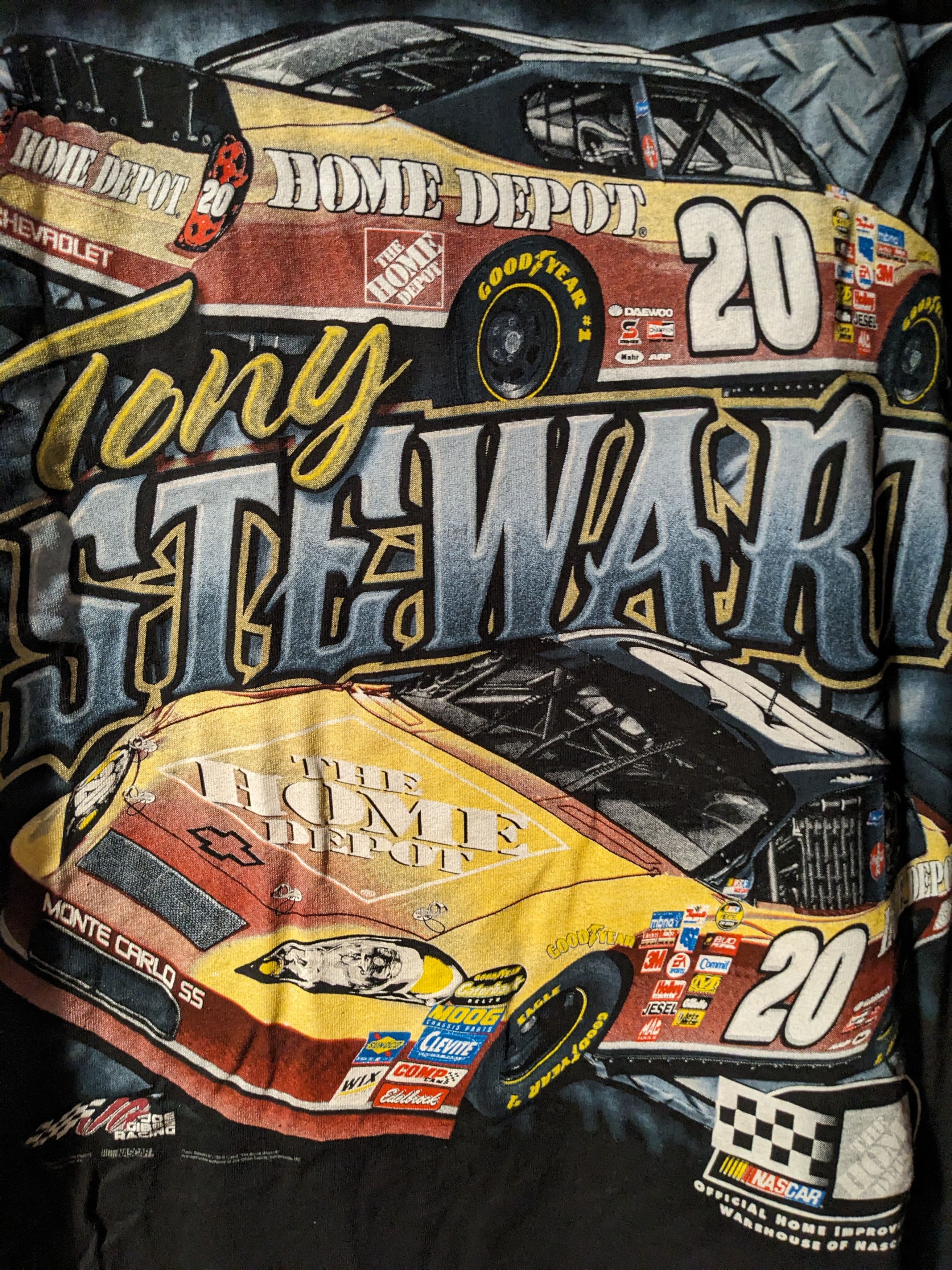 Chase Authentics × NASCAR × Vintage Vintage 2008 Tony Stewart Nascar Chase Authentic T-Shirt Size US XL / EU 56 / 4 - 2 Thumbnail