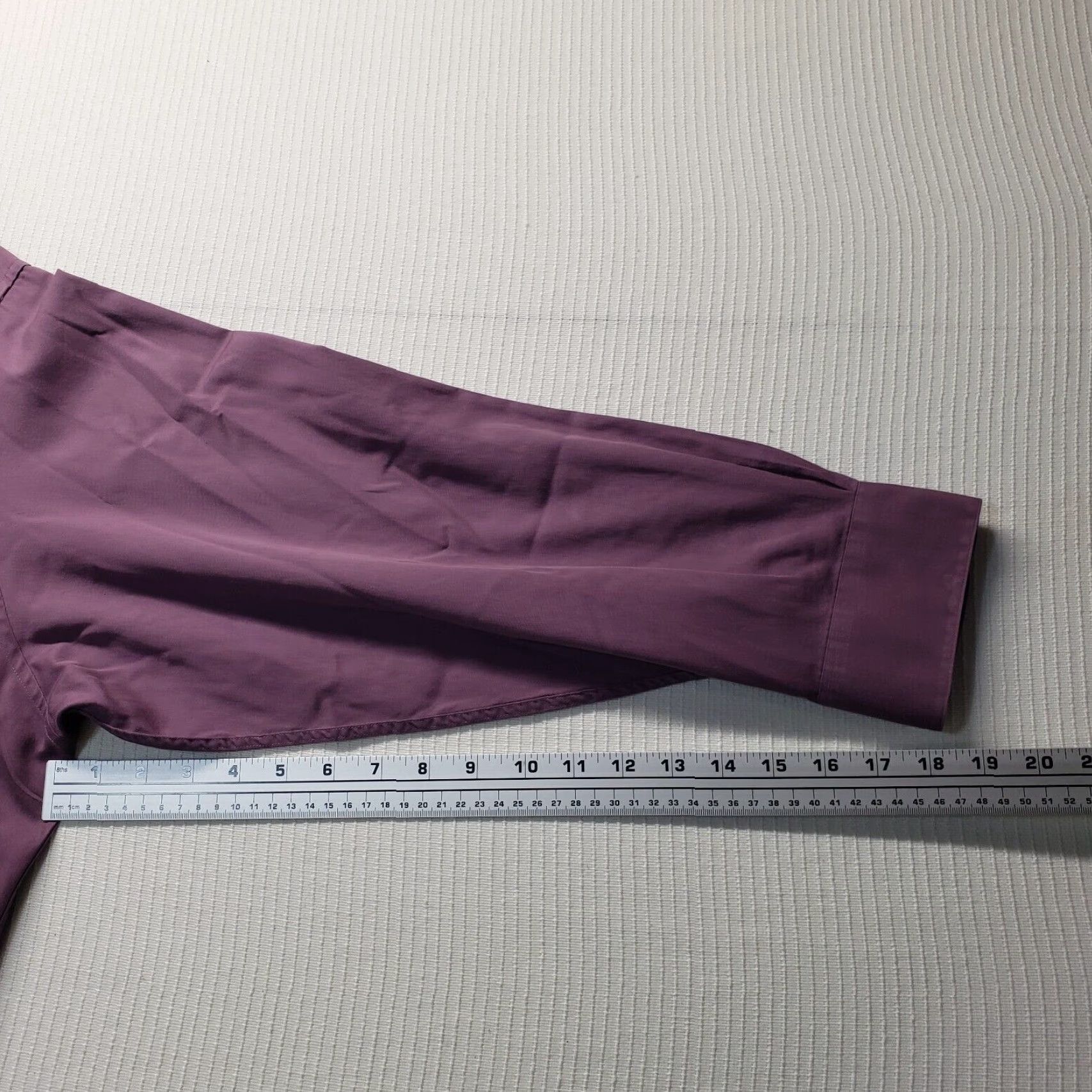 Dockers DOCKERS Shirt Men's 18.5 Purple Long Sleeve Button-Up Solid Microfiber Cotton Polyester 59.5 in Casual Classic Button-Down Mens Size US XXL / EU 58 / 5 - 6 Thumbnail