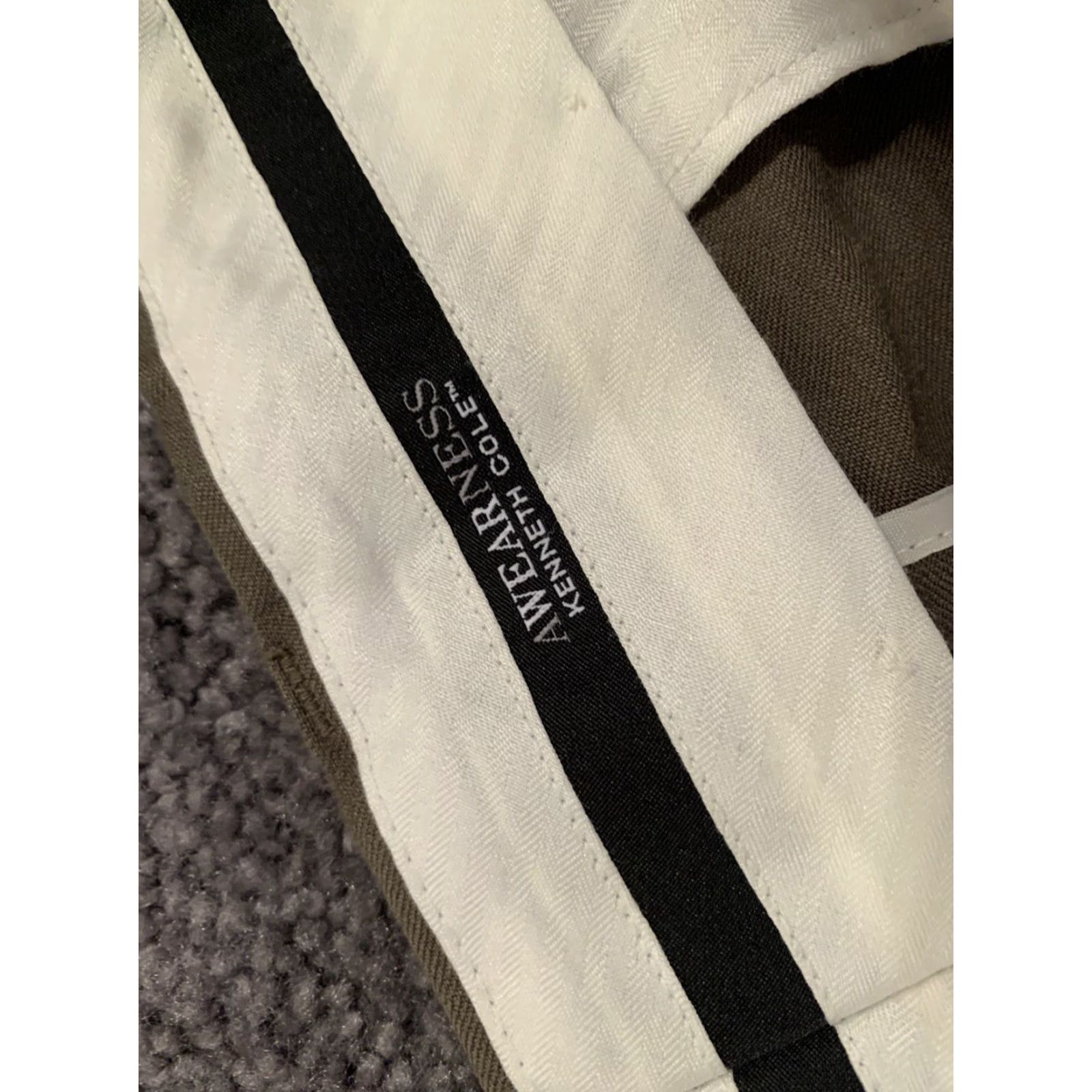 Kenneth Cole Kenneth Cole Men's Dress Pants Brown Flat Front 40x320 Classic Wool 42 Waist Straight Leg Size 30 Inseam Mens Size US 40 / EU 56 - 5 Thumbnail
