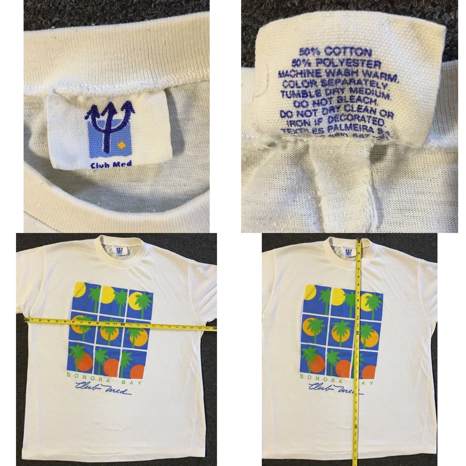 Vintage VINTAGE 90s Club Med ShIrt L White Bar Surf Beach Grunge Pop Art Sun Mexico Gotcha St Thomas California USA 80s 70s 90s Mens T-Shirt Sleeveless Size US L / EU 52-54 / 3 - 11 Thumbnail