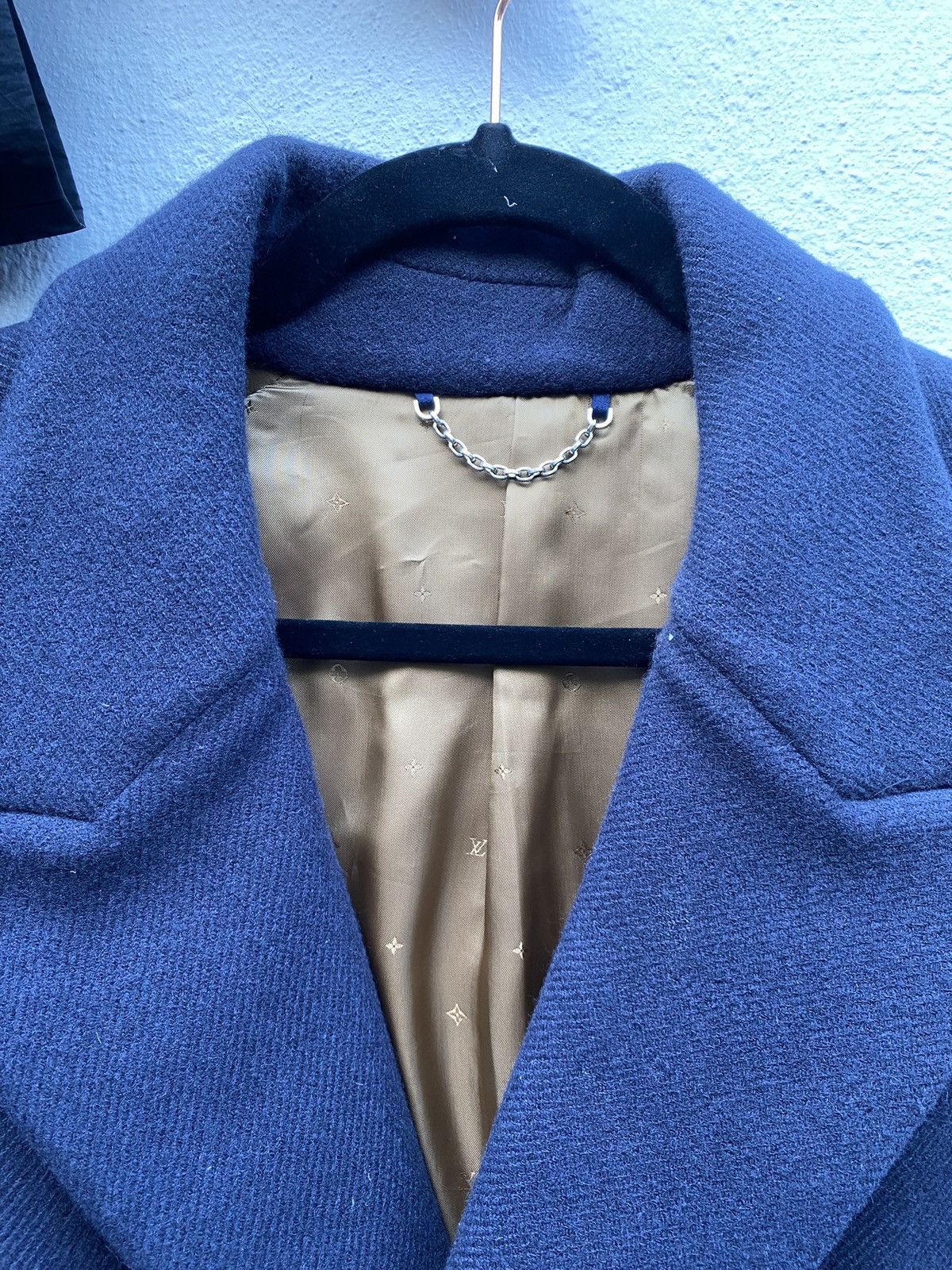 Louis Vuitton Navy wool and cashmere coat Size US M / EU 48-50 / 2 - 5 Thumbnail