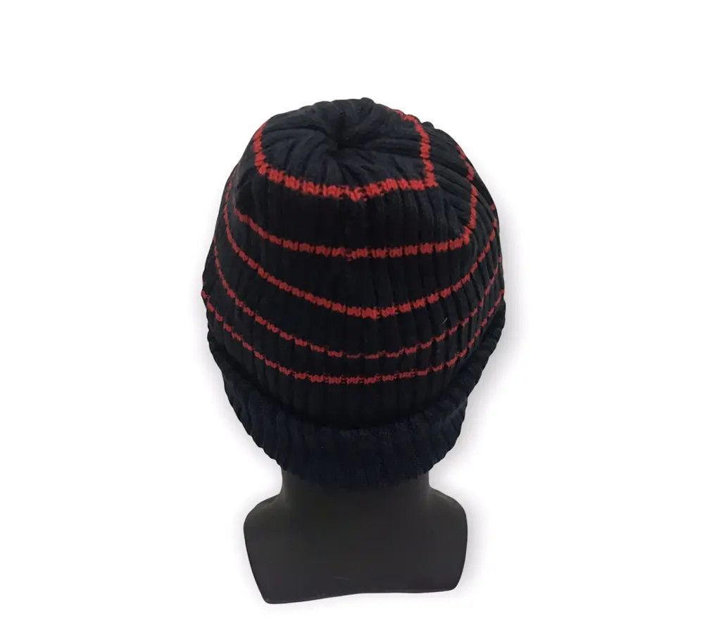 Japanese Brand × Vintage Japanese Brand Reversible Stripe Plain Beanie Hat Size ONE SIZE - 4 Thumbnail