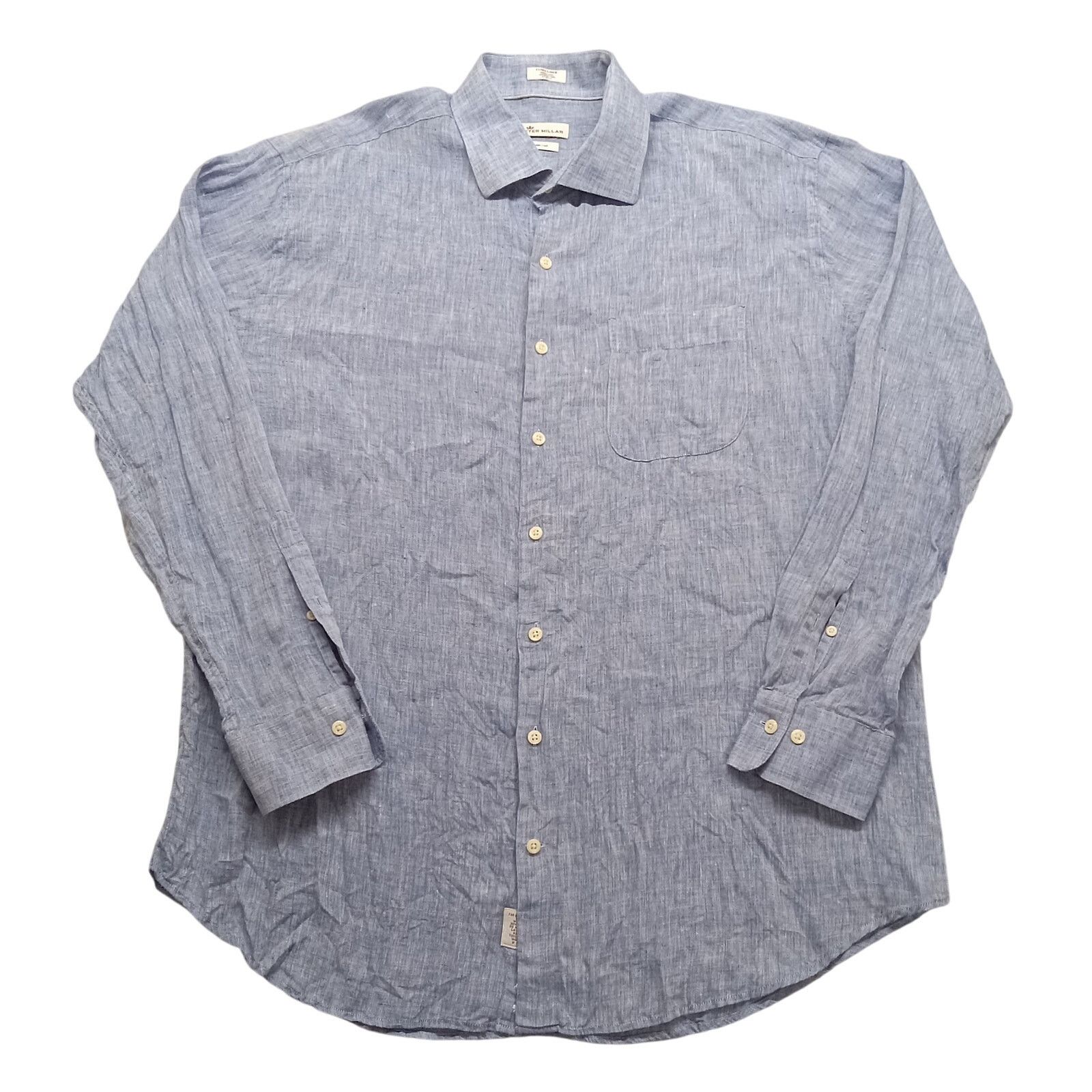 Peter Millar Peter Millar Shirt XL Men's Crown Cool Sportswear Linen Size US XL / EU 56 / 4 - 1 Thumbnail