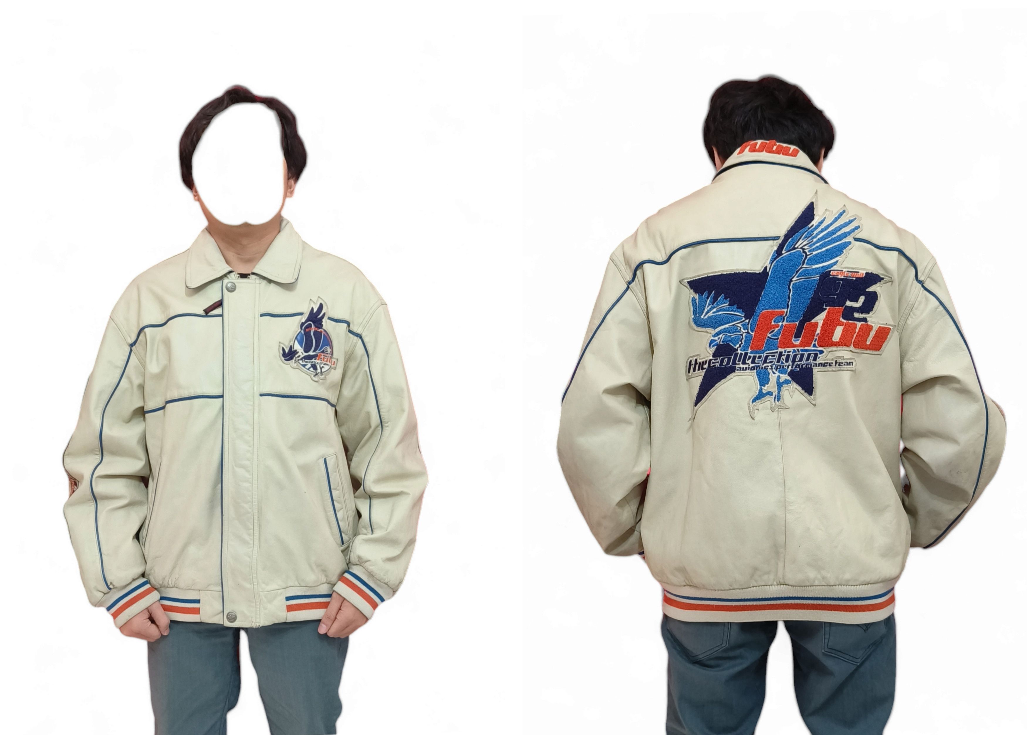 Fubu Vintage 90s Fubu Collection Hiphop Streetwear Leather Jacket Size US XL / EU 56 / 4 - 7 Thumbnail