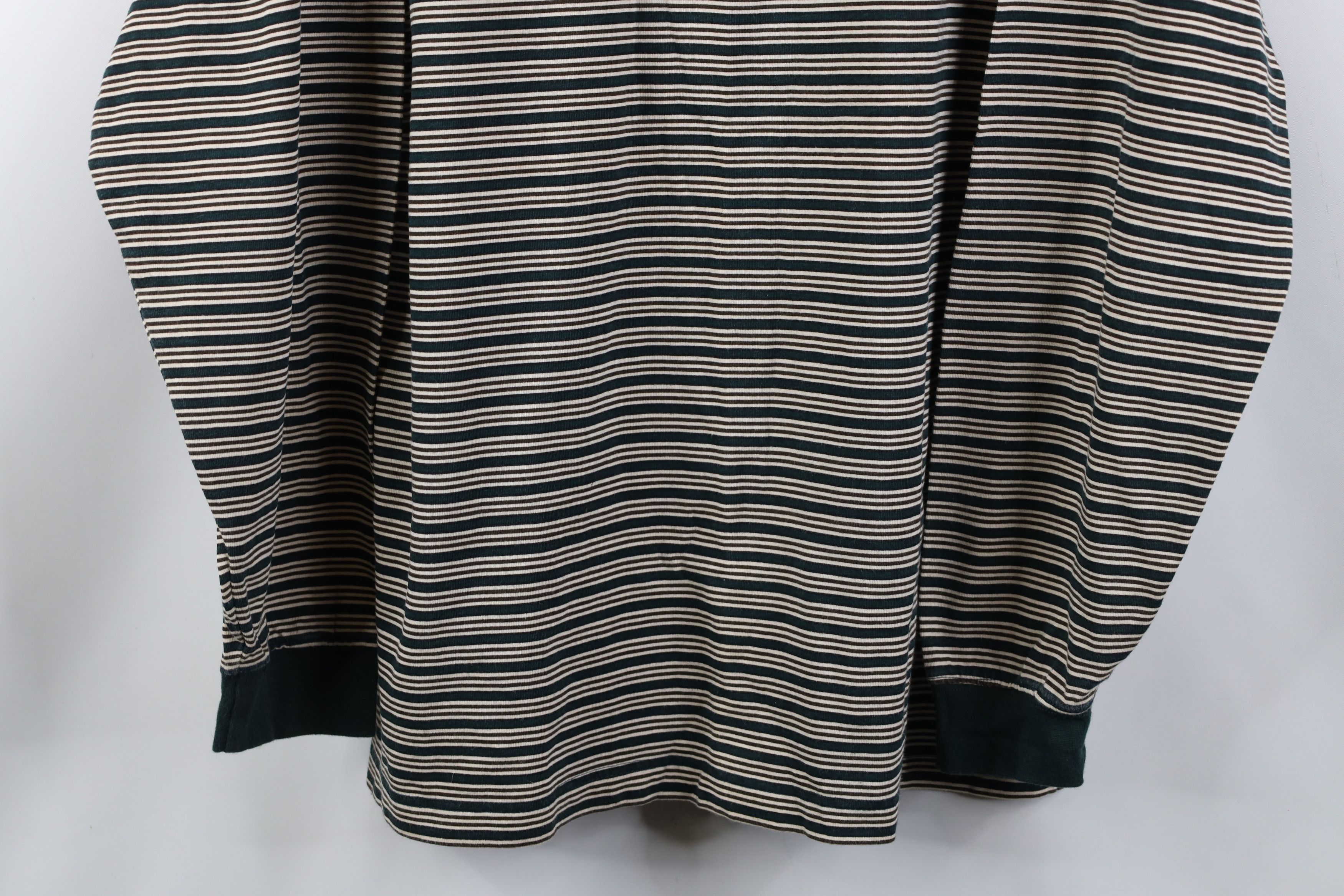 Vintage Vintage 90s Streetwear Striped Long Sleeve Henley T-Shirt Size US M / EU 48-50 / 2 - 3 Thumbnail