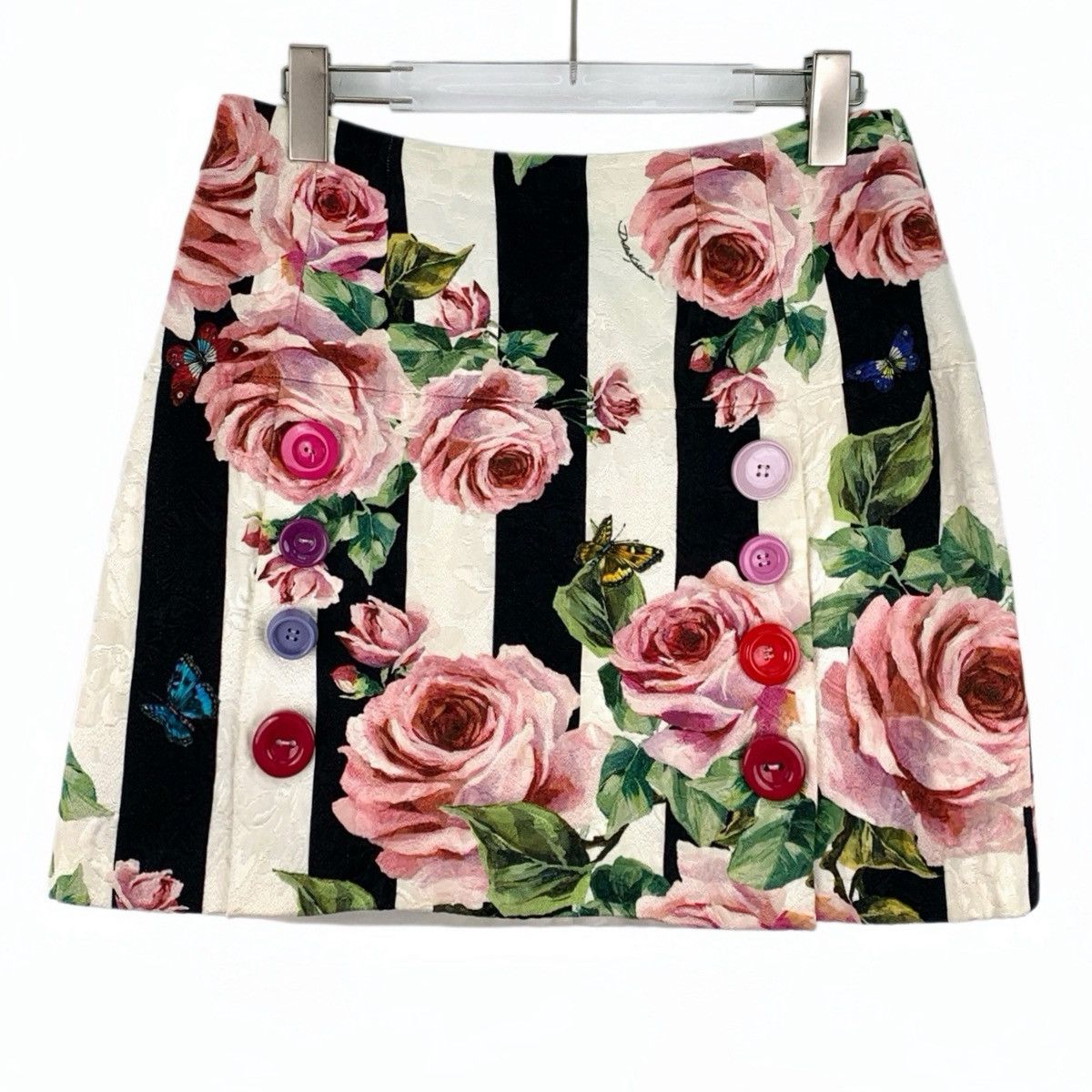 Dolce & Gabbana Dolce & Gabbana Rose Printed Casual Mini Skirt K26WX Size 30" / US 8 / IT 44 - 1 Thumbnail