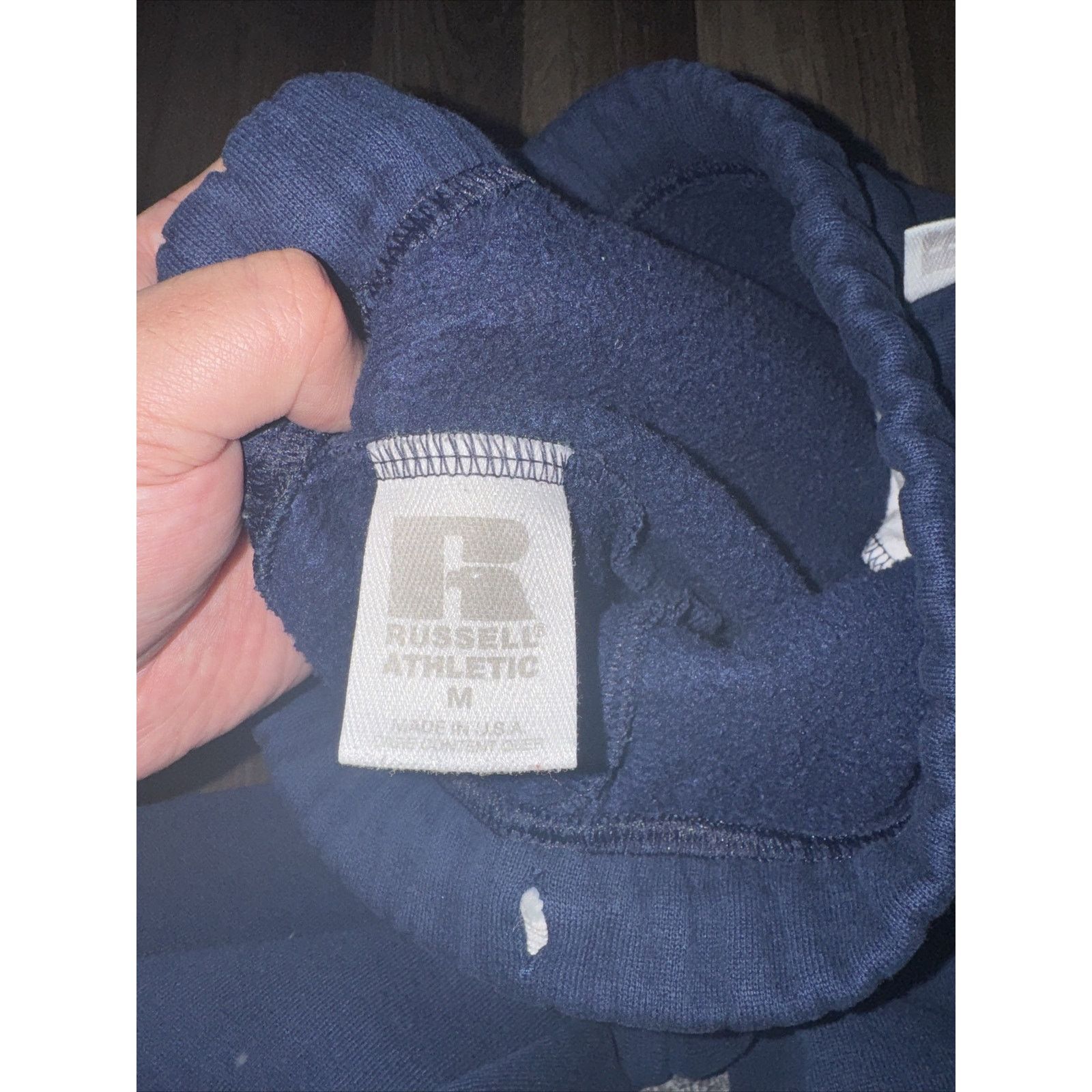 Russell Athletic × Vintage Russell Athletic Sweatpants Made In USA Navy Blue M 36x28 Size US 36 / EU 52 - 4 Thumbnail