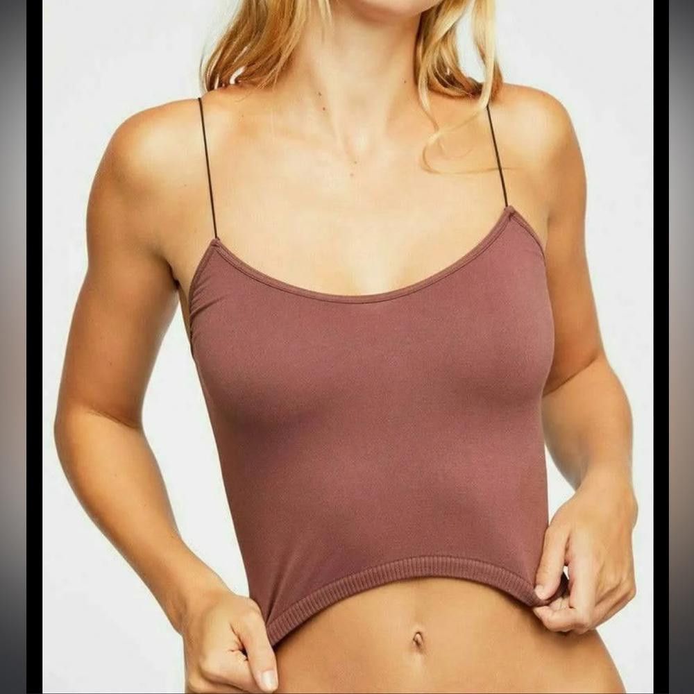Free People Free People l Skinny Strap Brami Mocha XS/S Size S / US 4 / IT 40 - 1 Thumbnail