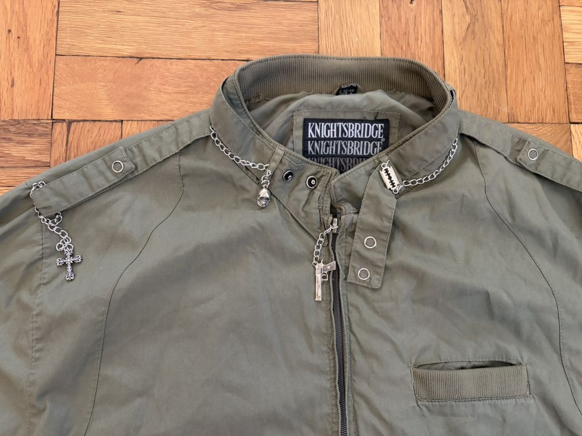 Japanese Brand Vintage Knightsbridge Bomber Jacket Chain Hardware Size US L / EU 52-54 / 3 - 3 Thumbnail