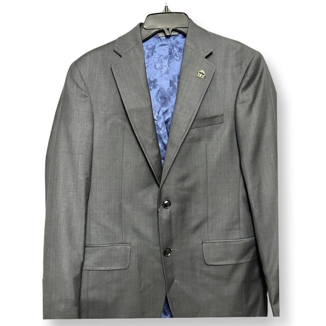 Ted Baker Ted Baker Two Button Jay Suit Jacket Gray Modern Fit 38R New Size 48R - 2 Thumbnail