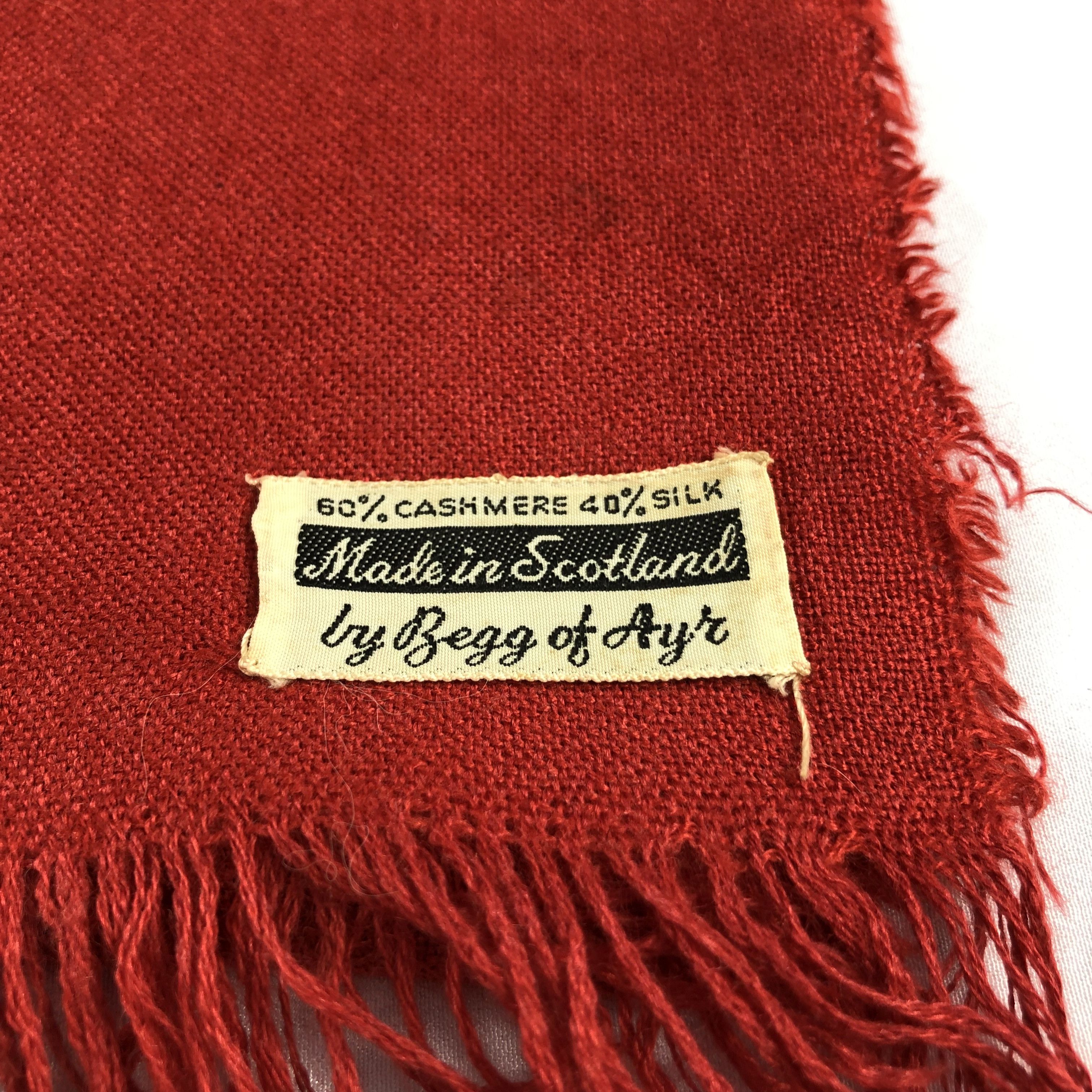 Begg x Co Begg of Ayr Cashmere Silk Scarf Muffler V1017 Size ONE SIZE - 4 Thumbnail