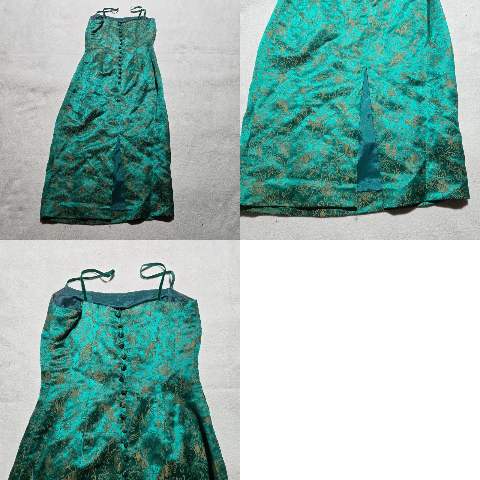 Donna Morgan Donna Morgan Green Fit & Flare Bubble Skirt Cocktail Dress Size 4 Womens Size 27" / US 4 / IT 40 - 8 Thumbnail
