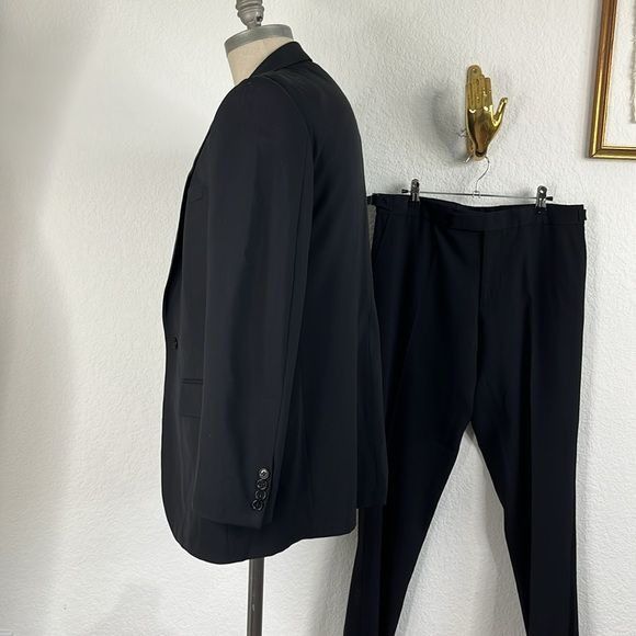 Ralph Lauren Black Label Palrh Lauren Black Label Wool 2 Pc Tuxedo Suit Evening Cockt Size 40S - 5 Thumbnail