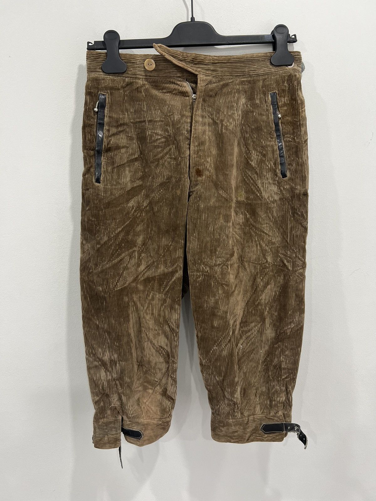 Vintage Vintage 60s Corduroy Obermeyer Brown Pants Cropped jodhpurs Size US 29 - 1 Thumbnail