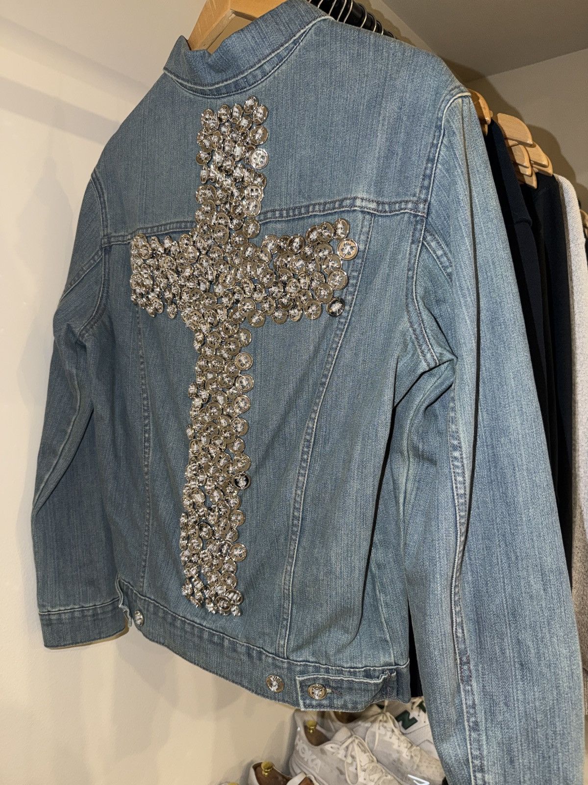 Seventh Heaven Seventh Heaven Buttoned Denim Cross Jacket Size US S / EU 44-46 / 1 - 1 Thumbnail