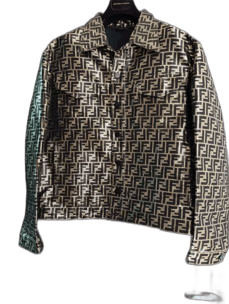 Fendi Fendi Metallic Logo Overshirt Size US XL / EU 56 / 4 - 1 Thumbnail