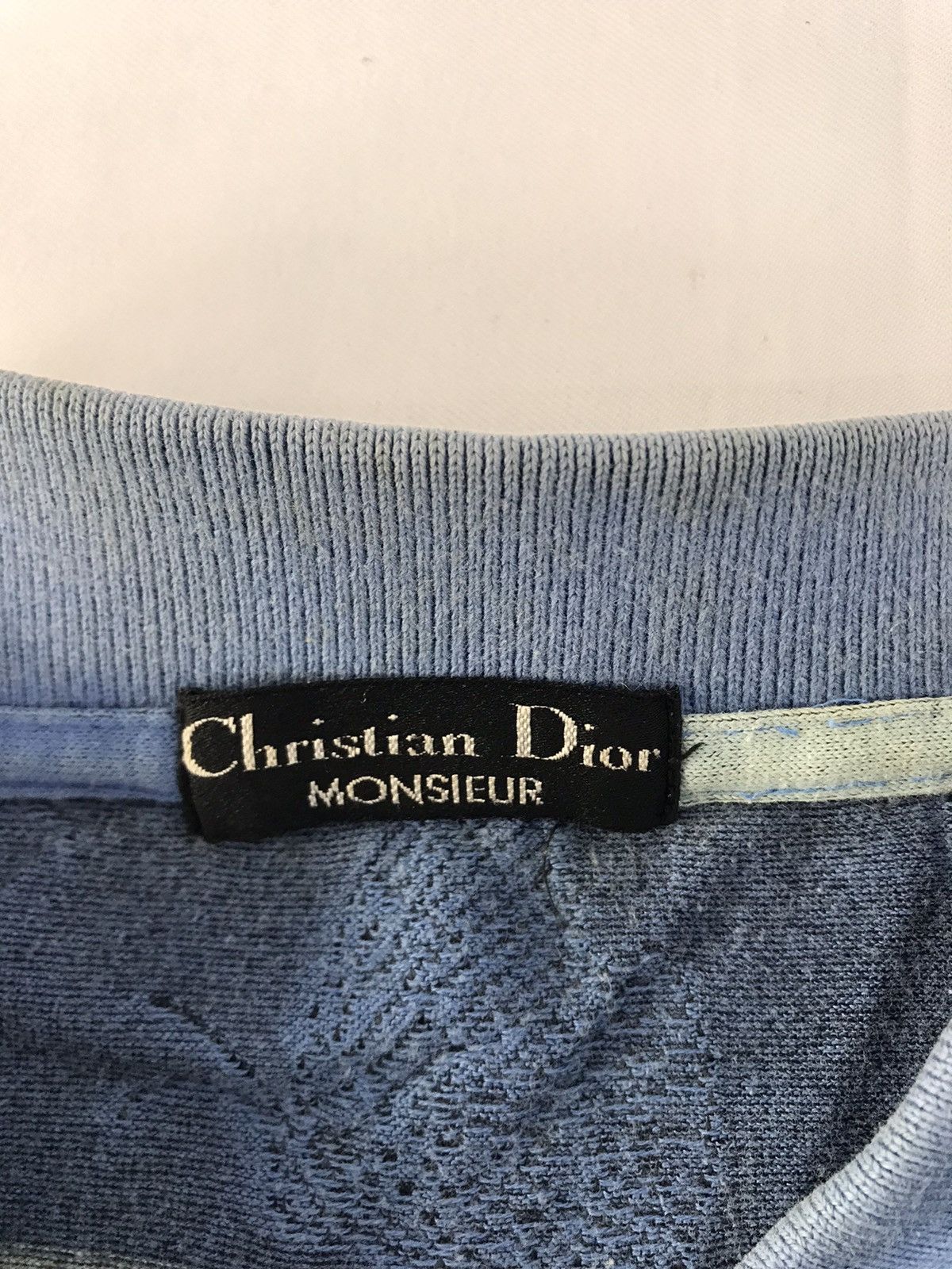 Christian Dior Monsieur 90s Christian Dior Monsieur Striped Butterfly Blue Polo Tee Size US XL / EU 56 / 4 - 5 Thumbnail