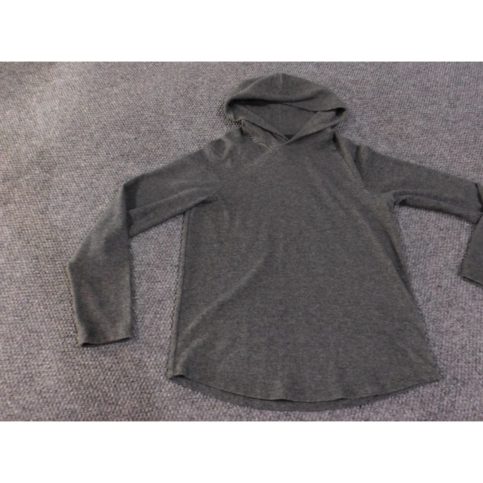 Vince Vince Hoodie Sweater Womens Small Modal Blend Pullover Lightweight Casual Soft T Gray Raglan Sleeve V-Neck Logo Size S / US 4 / IT 40 - 3 Thumbnail