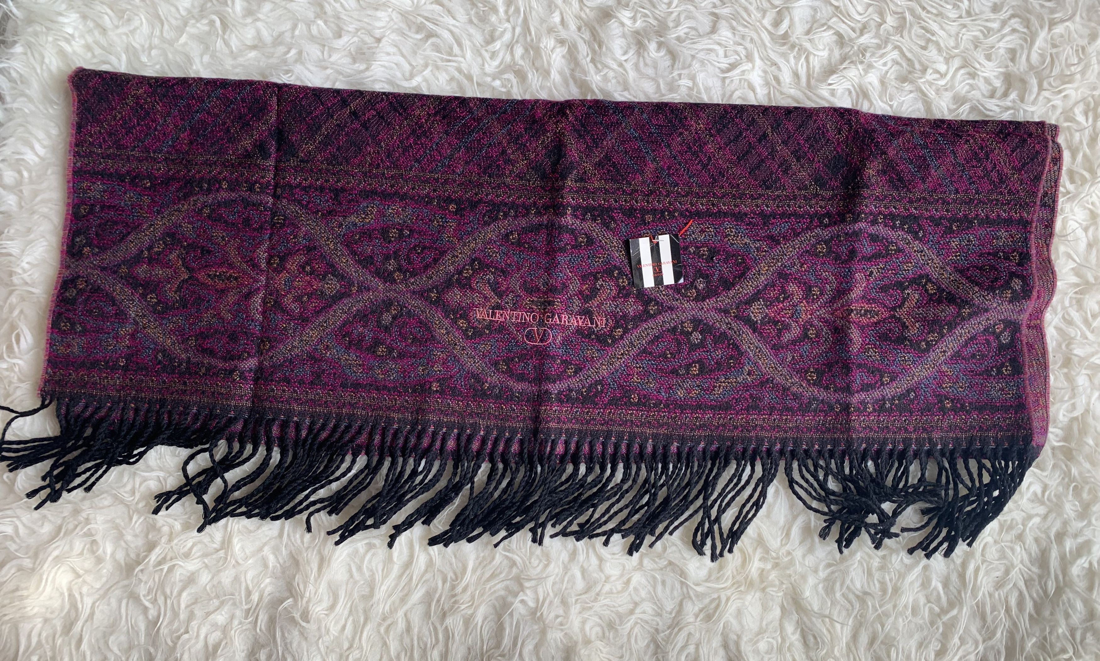Valentino Valentino Garavani Multicolor Muffler Scarf Size ONE SIZE - 3 Thumbnail