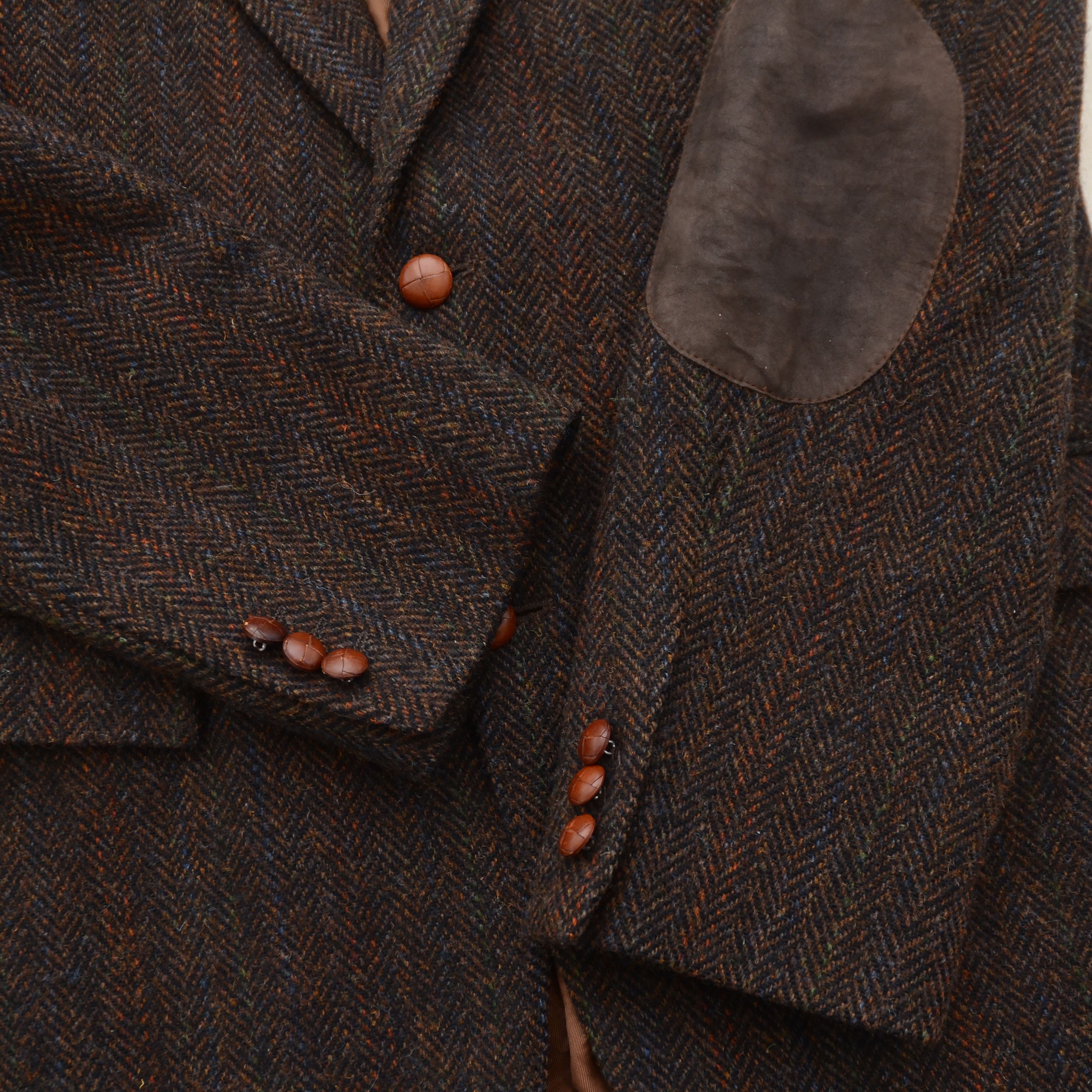 Harris Tweed Vintage HARRIS TWEED x Anson's Handwoven Wool Blazer sz. L-M Size 42R - 7 Thumbnail