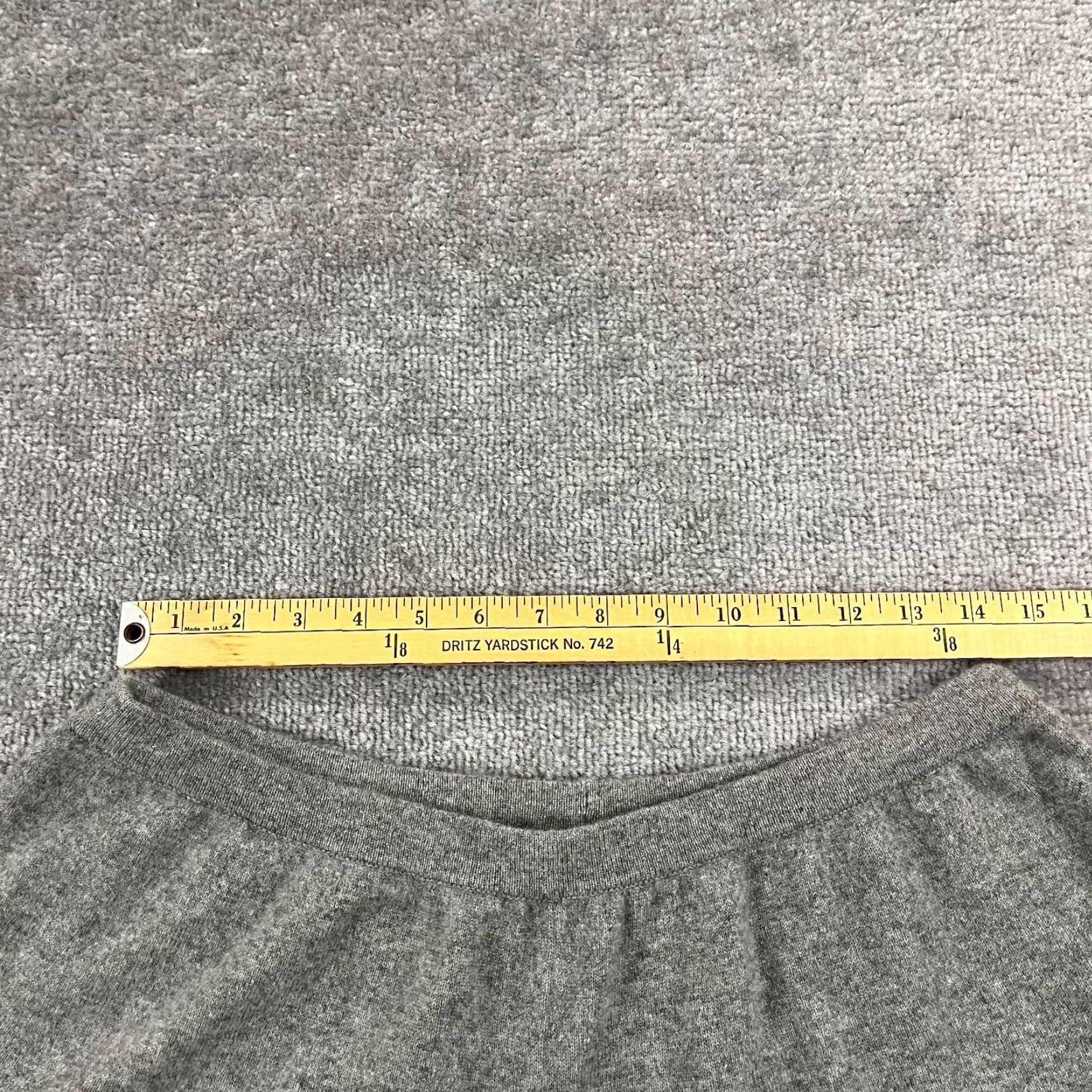 Vintage HATCH Shorts Womens Size 1 35-38 Waist Gray 100% Cashmere Lounge Maternity Soft Size 28" / US 6 / IT 42 - 3 Thumbnail