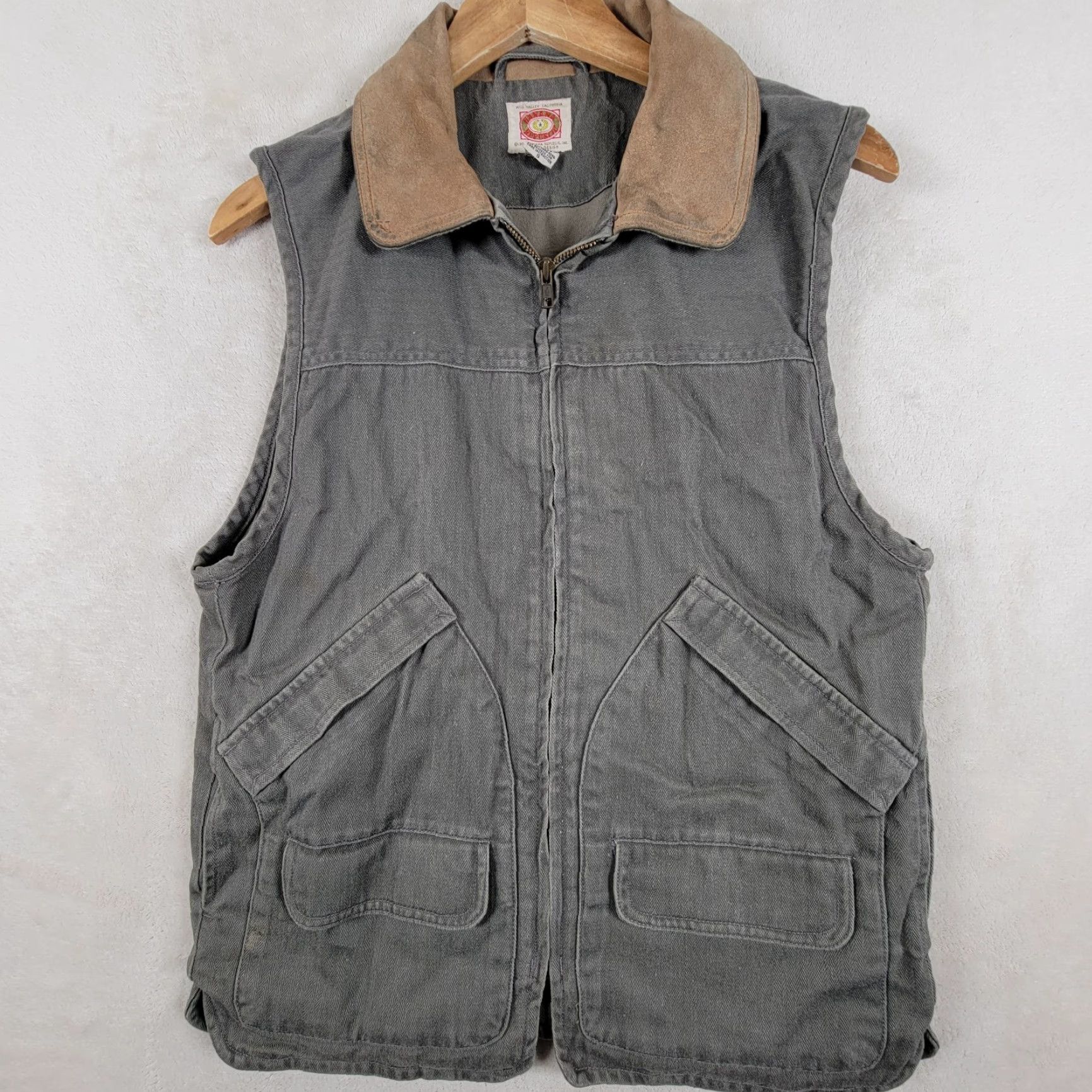 Banana Republic VINTAGE Banana Republic Vest Shirt Mens S Green Cotton Canvas Military Jacket Hooded Pockets Full Zip Hunting Outdoor 90s? Size US S / EU 44-46 / 1 - 2 Thumbnail