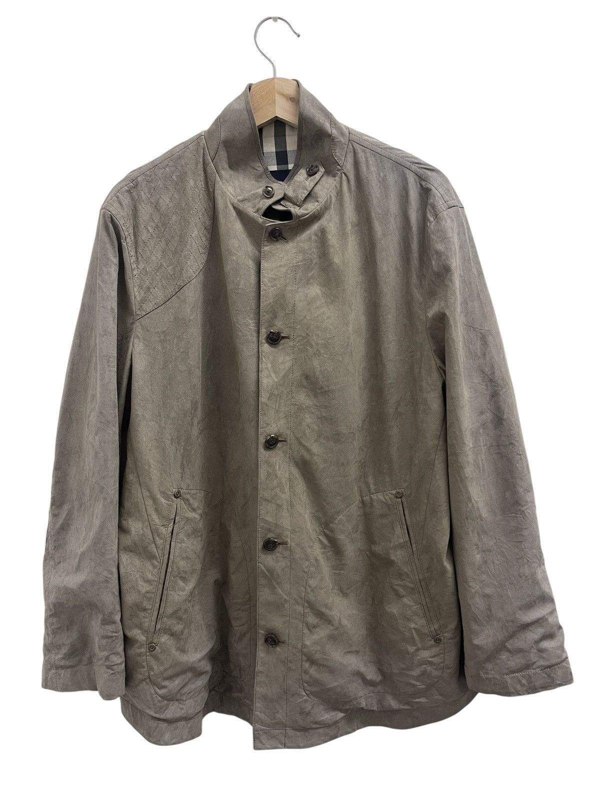 Burberry Burberry Suede Leather Jacket Size US M / EU 48-50 / 2 - 2 Thumbnail