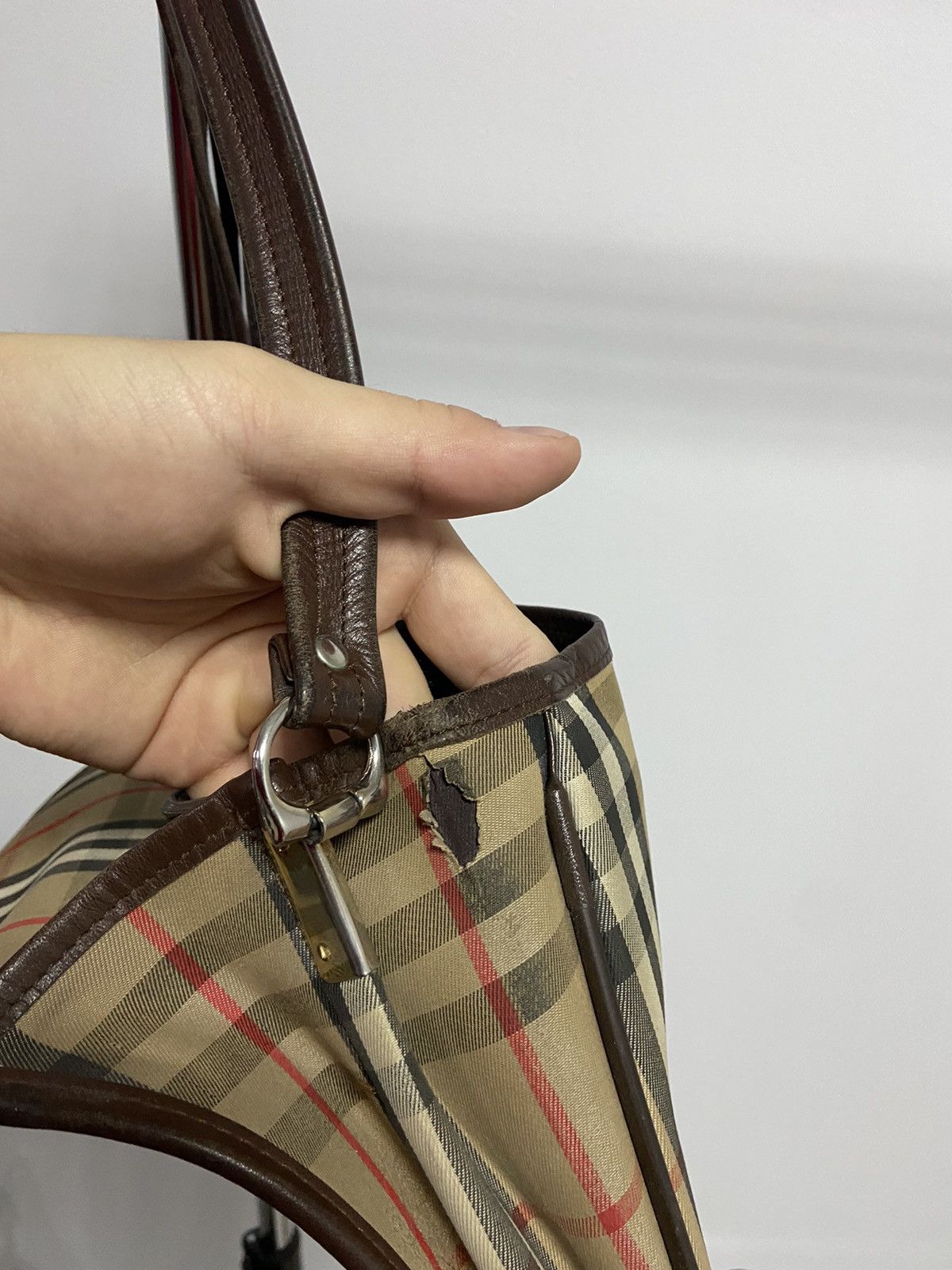 Burberry × Vintage Burberry Small Logo Vintage nova check Bag Luxury Size ONE SIZE - 8 Thumbnail
