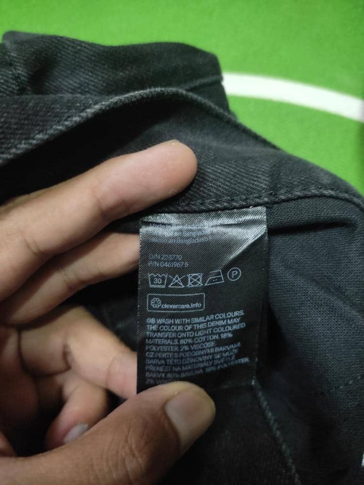 Vintage DENIM JEANS BLACK Size US 40 / EU 56 - 6 Thumbnail