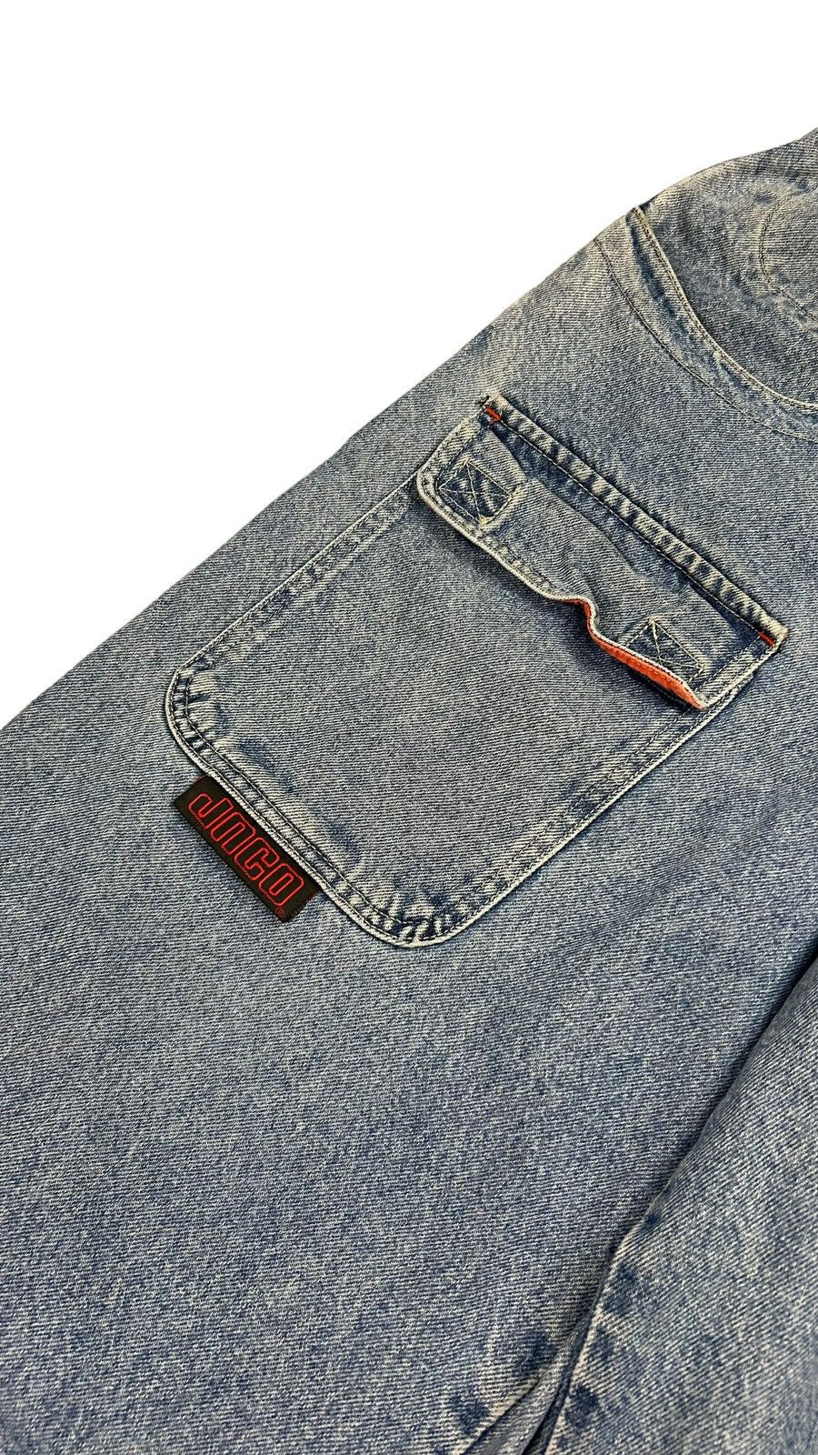 JNCO × Vintage Super Rare Y2K JNCO Solid State 313 CD Baggy Cargo Jeans Size US 33 - 5 Thumbnail